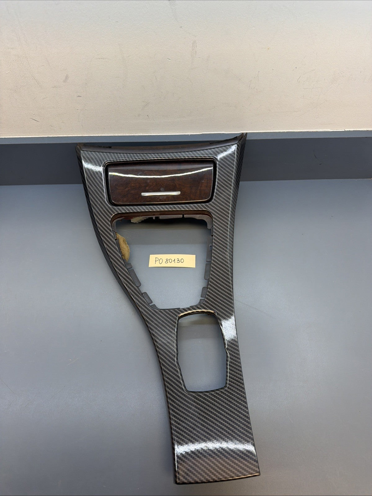 07-13 BMW E90 E92 328i 335i CENTER CONSOLE WOOD CIC TRIM OEM 9170935