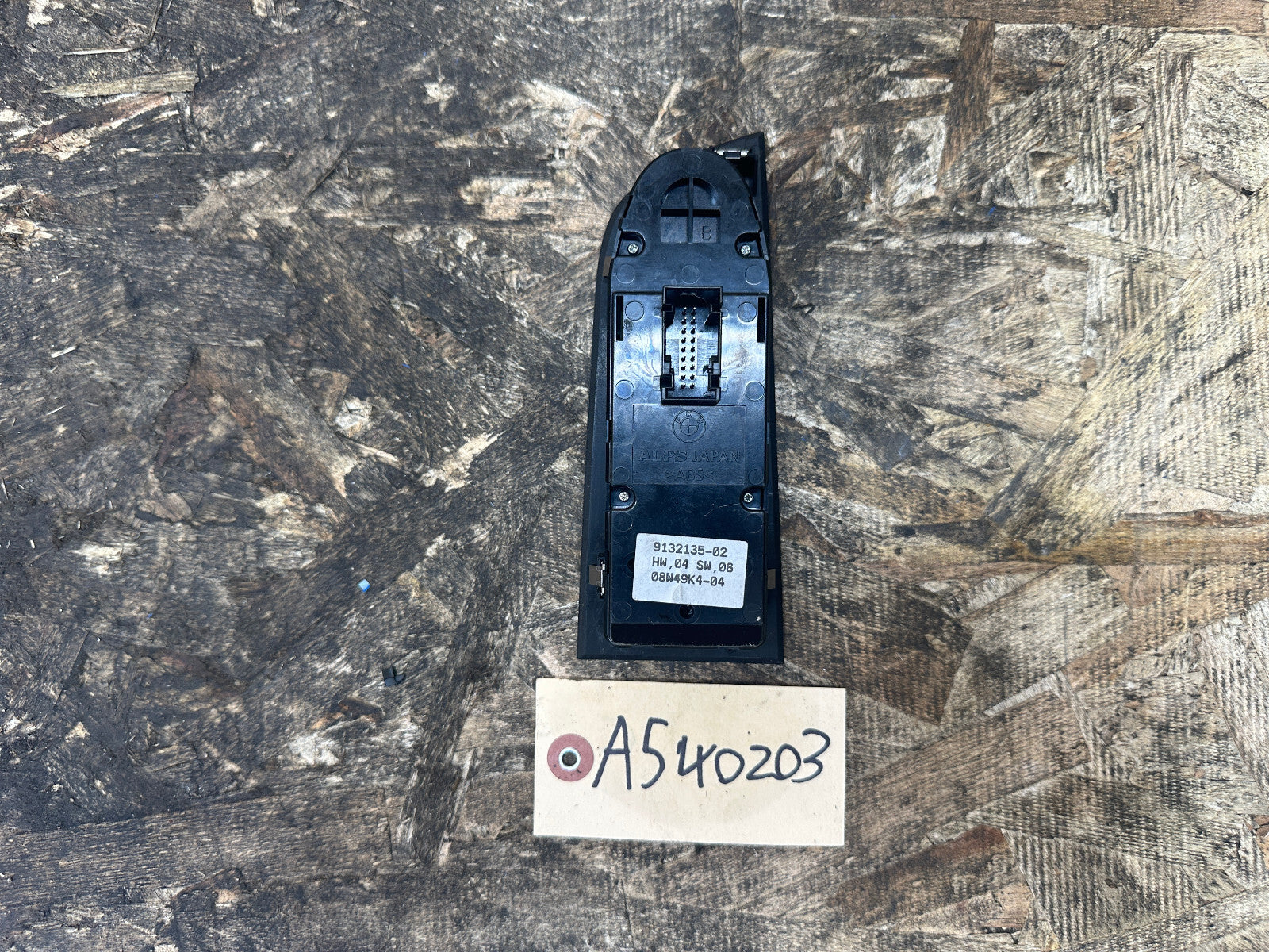 BMW 06-12 E90 LEFT DRIVER SIDE MASTER POWER WINDOW MIRROR SWITCHES OEM 9132135