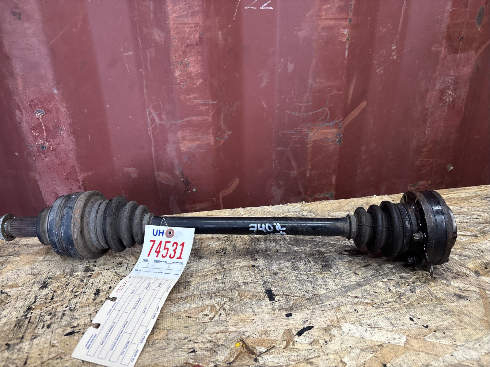 BMW OEM CV AXLE REAR LEFT  7 SERIES E38 USED M62 ENGINE 1999 3321 1227730