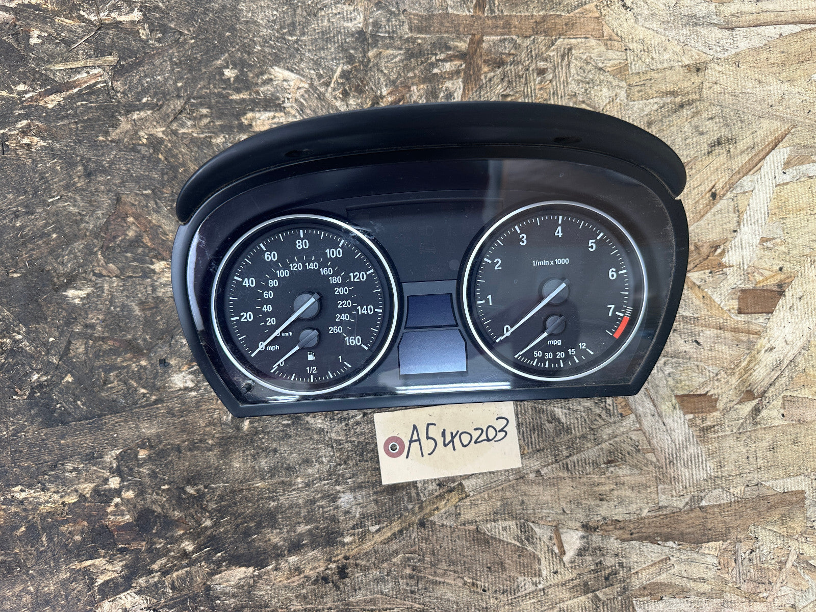 BMW 2006-2013 E90 3 SERIES SPEEDOMETER INSTRUMENT GAUGE CLUSTER BLACK 9187066