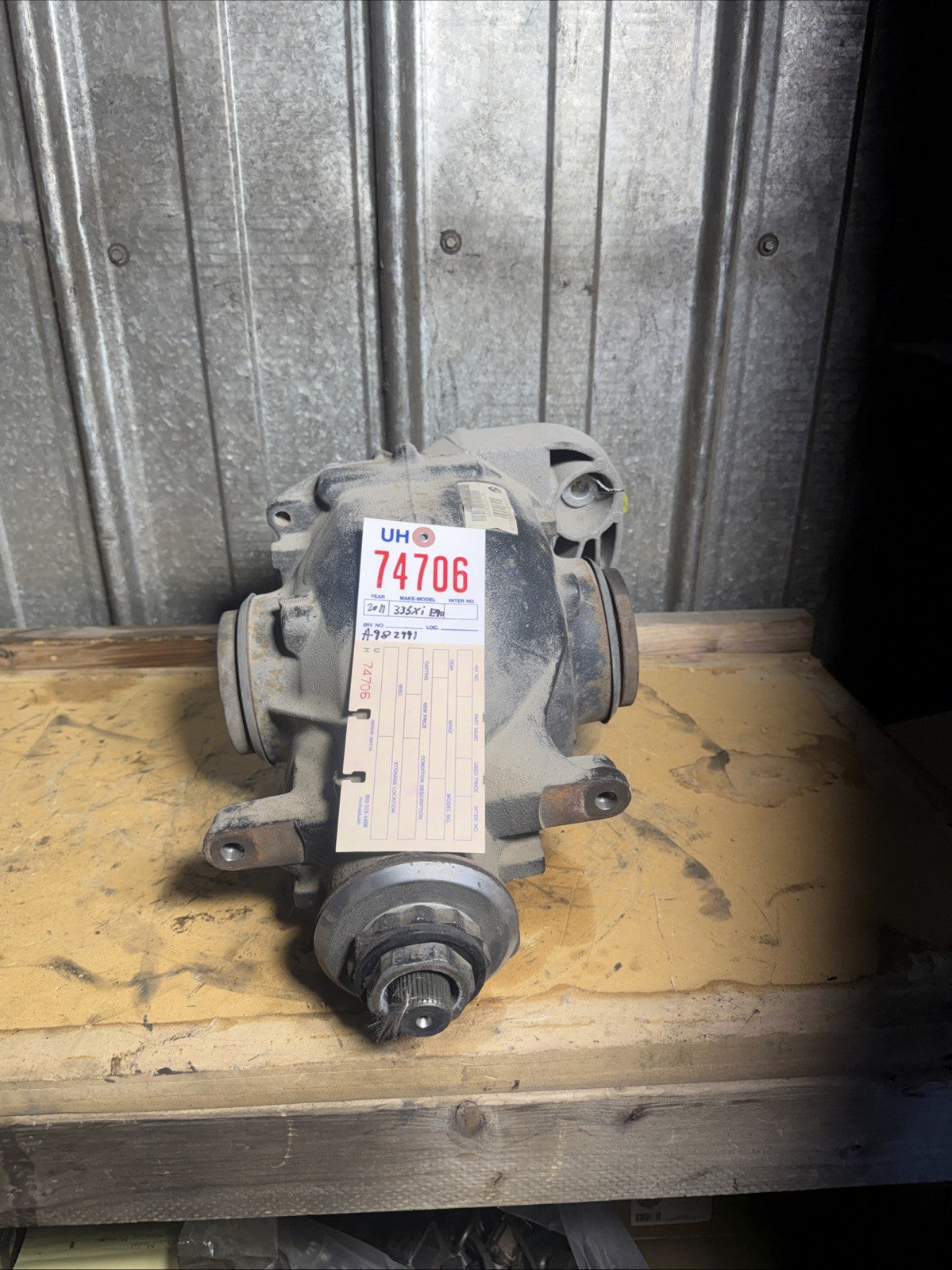 BMW REAR DIFFERENTIAL 3 SERIES FINAL DRIVE 3.08 7571186