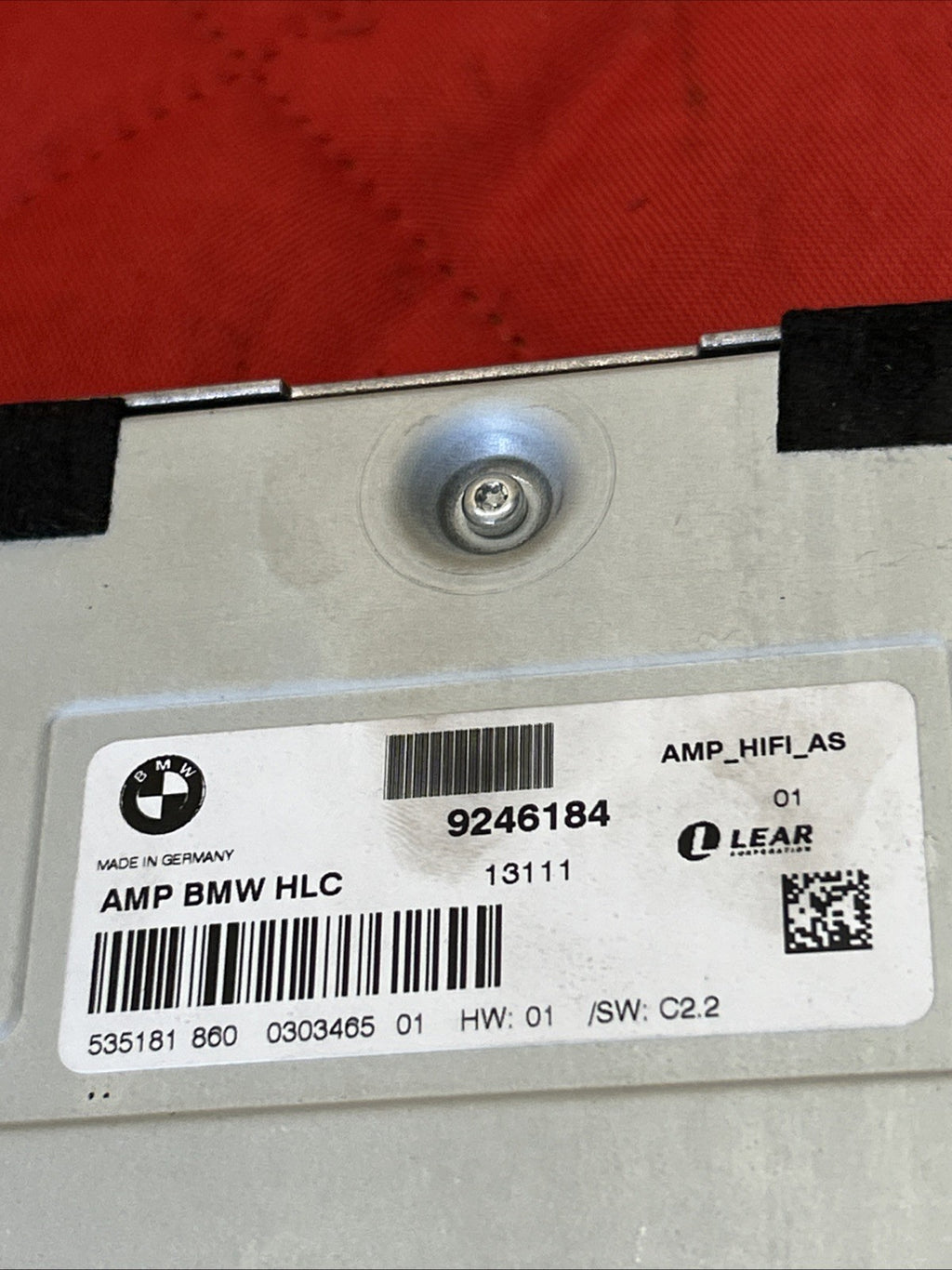 07-11 BMW E90 E92 F25 X3 335i 335d HiFi Audio Music Amplifier 9246184 OEM