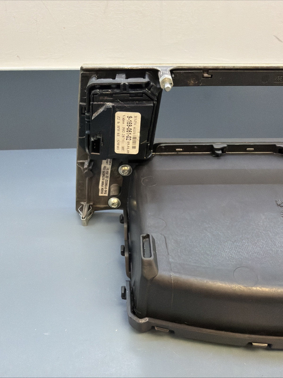 BMW 5 Series E60 E61 Central Console Storage Tray Black Trim Panel OEM 9139391