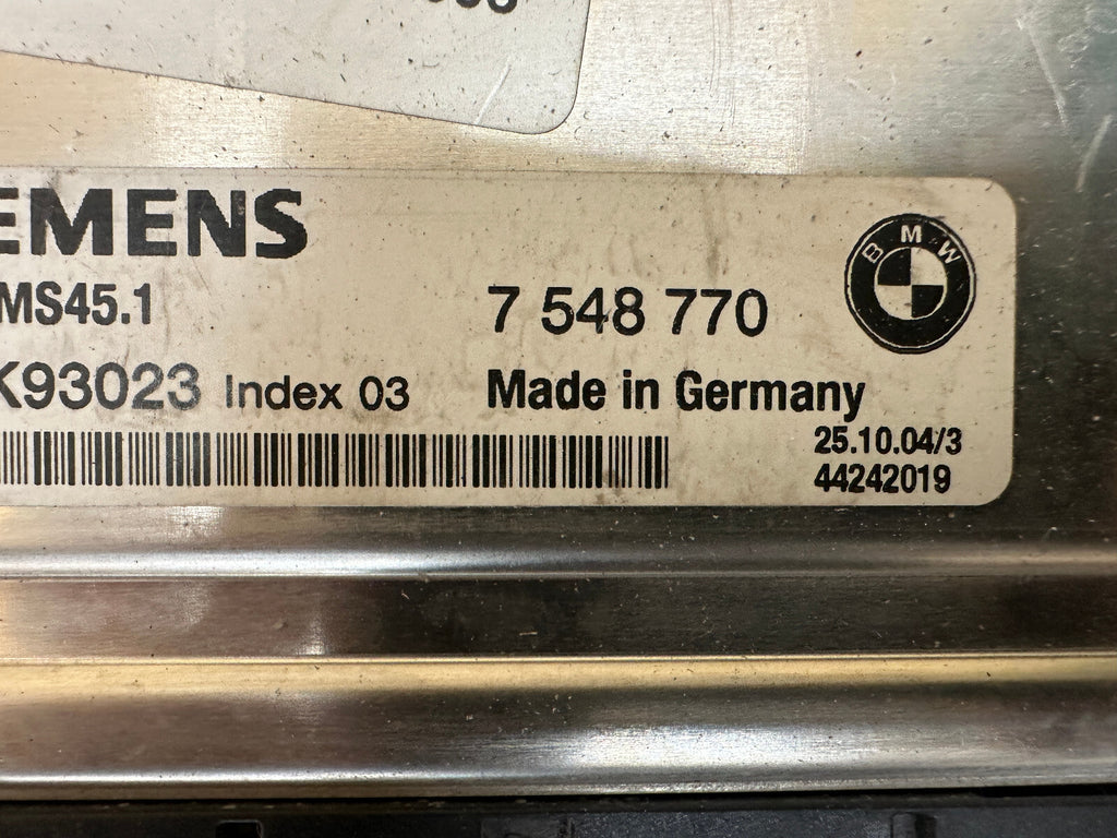 BMW 99-06 E46 E60 E83 3 5 SERIES X3 M54 ENGINE ECU+CAS+KEY 7548770 MS54.1