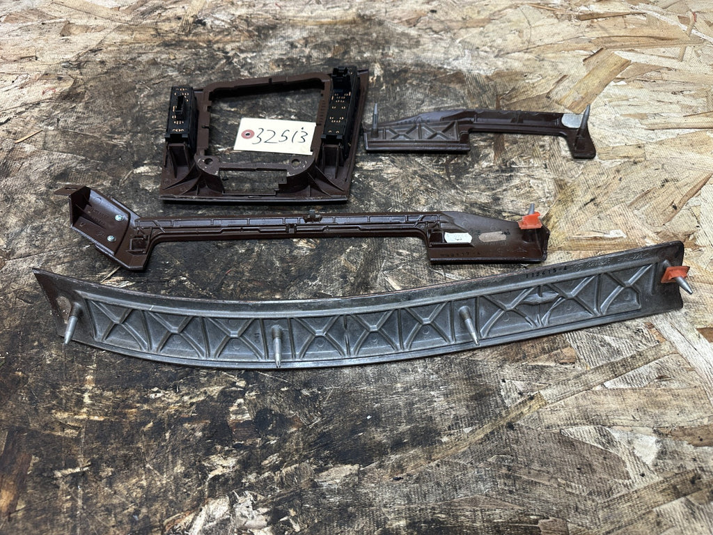 BMW 1999-2005 E46 4 PIECE BURLED WOOD INTERIOR TRIM SET OEM 8203825+6+7+6902178