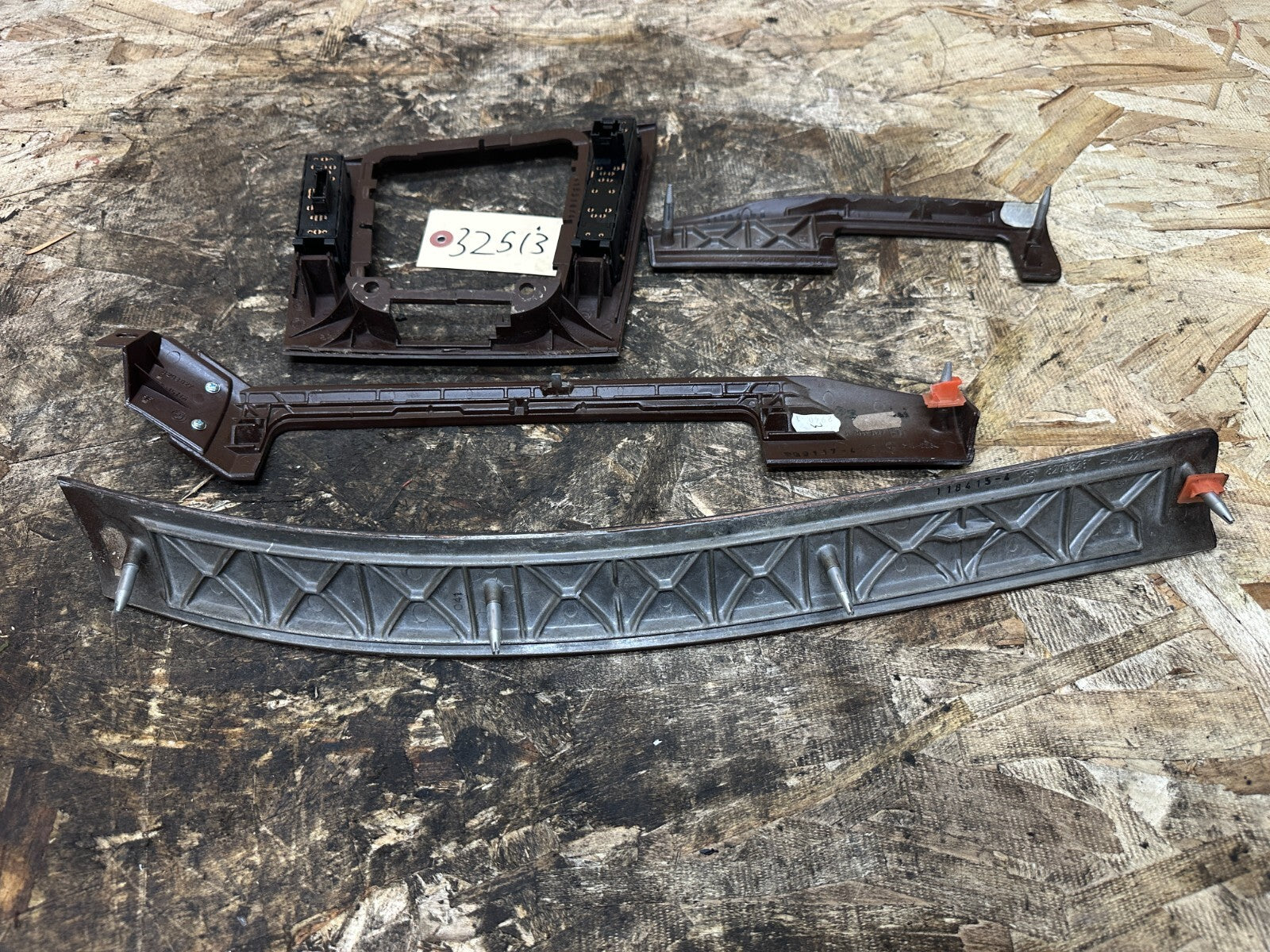 BMW 1999-2005 E46 4 PIECE BURLED WOOD INTERIOR TRIM SET OEM 8203825+6+7+6902178