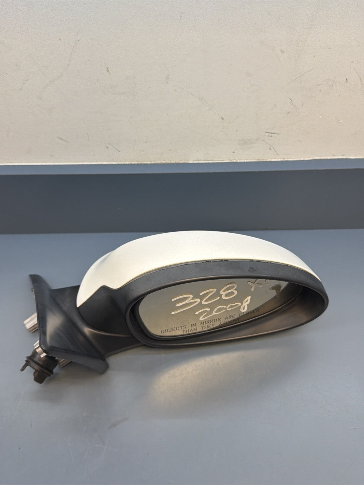 06-08 BMW E90 E91 328i Right Passenger Side Rear View Mirror White 010803 OEM