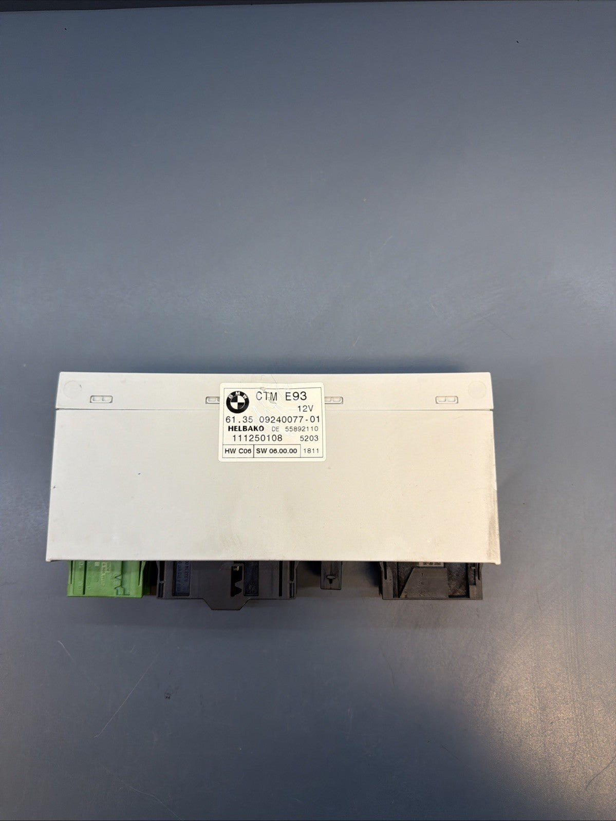 07-13 BMW 328i 335i M3 E93 CONVERTIBLE TOP CONTROL UNIT MODULE OEM 9240077