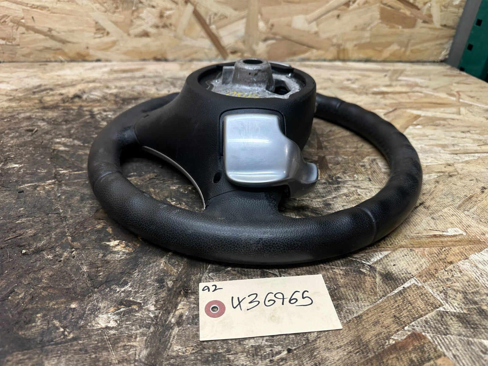 BMW 2006-2012 E90 NON HEATED SPORT STEERING PADDLE SHIFT BLACK LEATHER 6781086