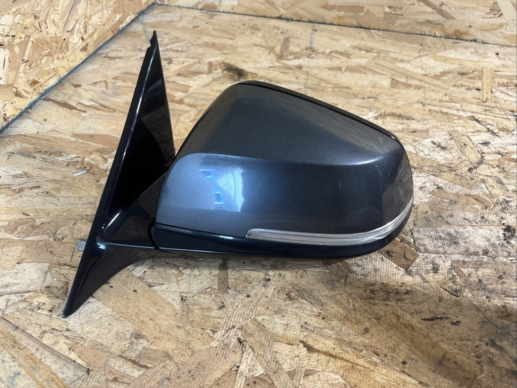 2012-2016 BMW 328i Driver Left Side  Power  F30 Door Mirror Grey E1021185 Oem