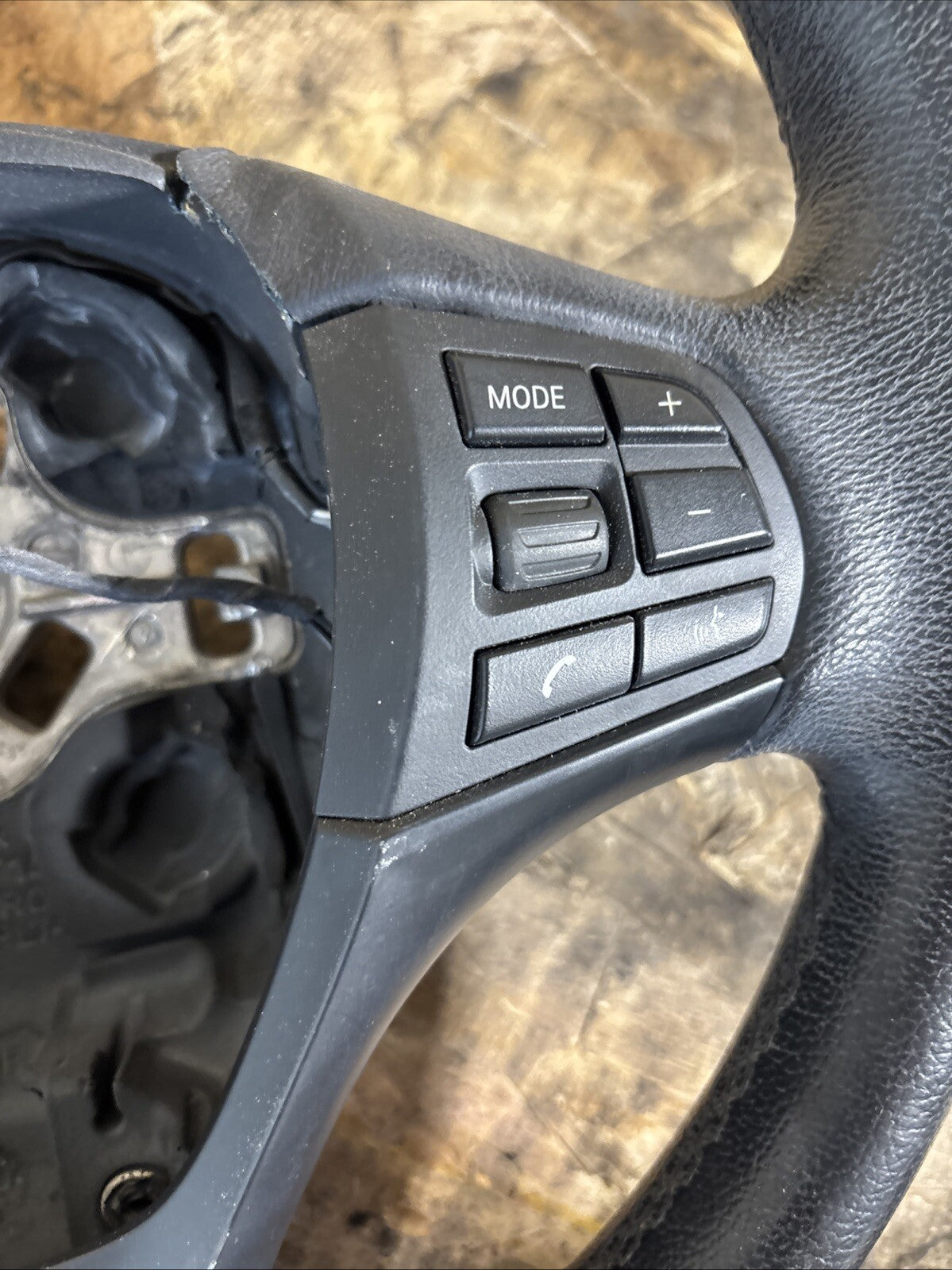 BMW 3 Series F30 F20 Black Leather Multifunction Steering Wheel OEM 62558181D