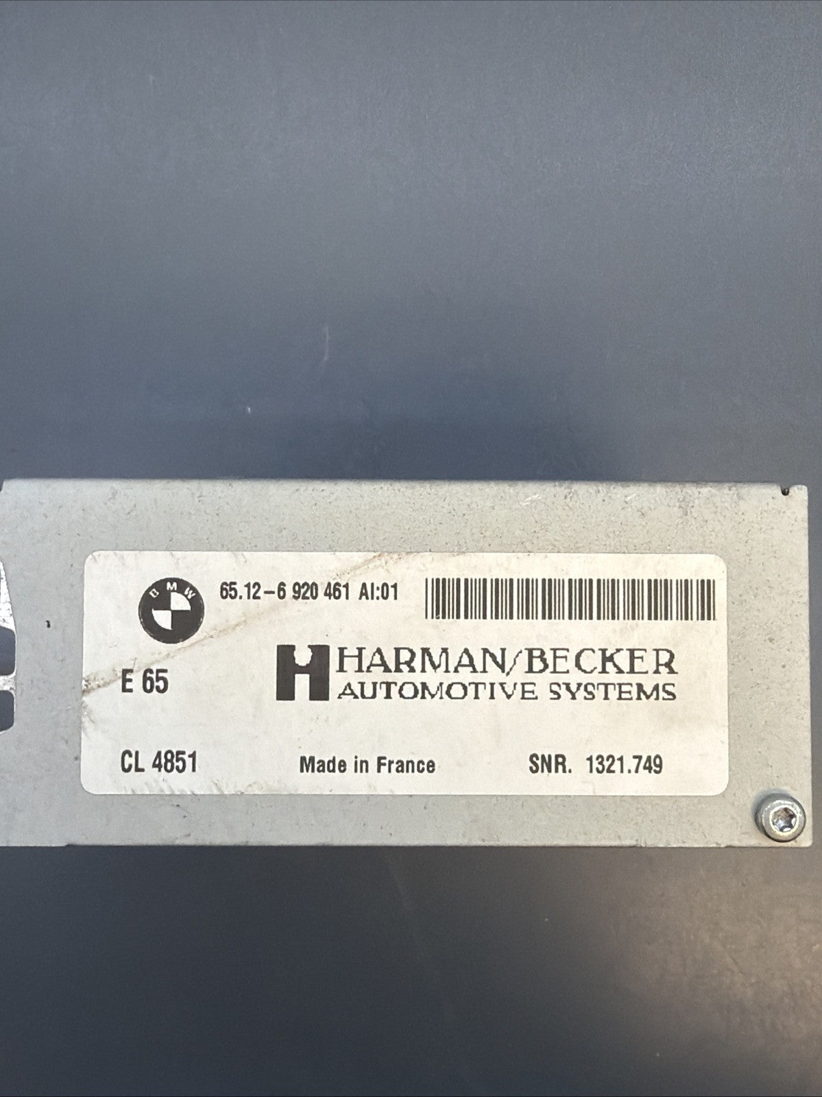 2004-08 BMW E60 5-SERIES Hi-Fi AUDIO STEREO AMPLIFIER AMP 6920461