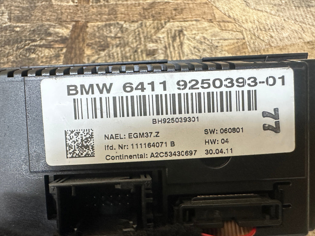 BMW 04-13 E81 E88 E90 E84 1/3 SERIES X1 AC CLIMATE CONTROL PANEL OEM 9250393