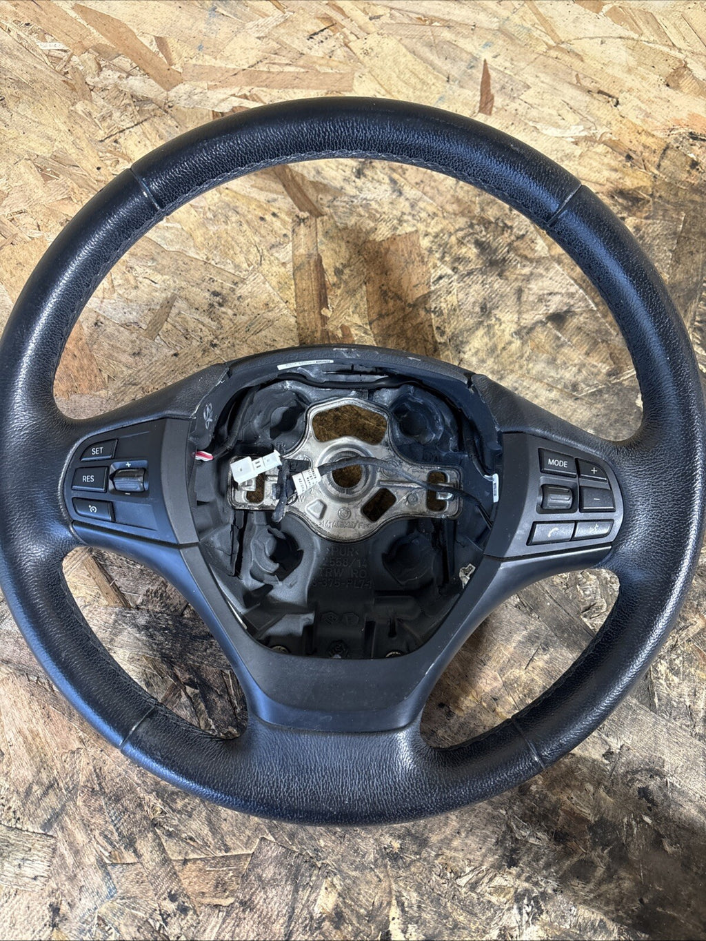 BMW 3 Series F30 F20 Black Leather Multifunction Steering Wheel OEM 62558181D