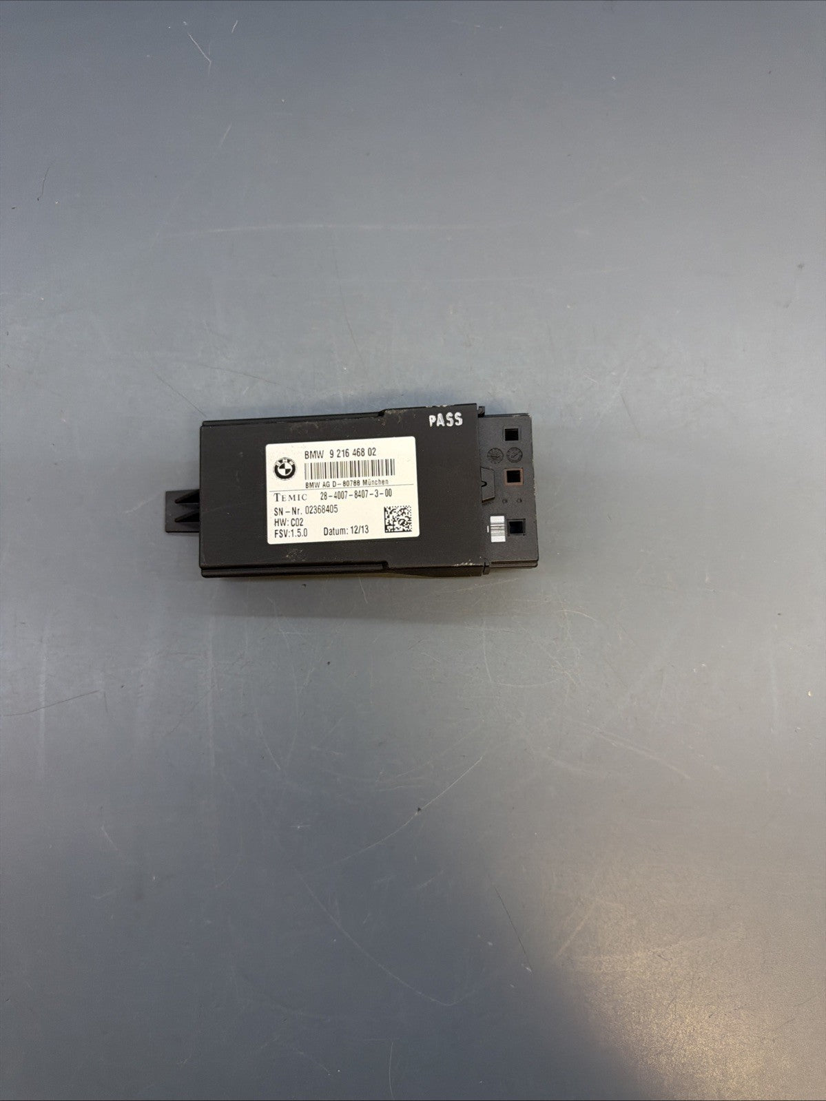 12-18 BMW 320i 328i 335i F30 FRONT OR REAR HEATED SEAT CONTROL MODULE 9216468