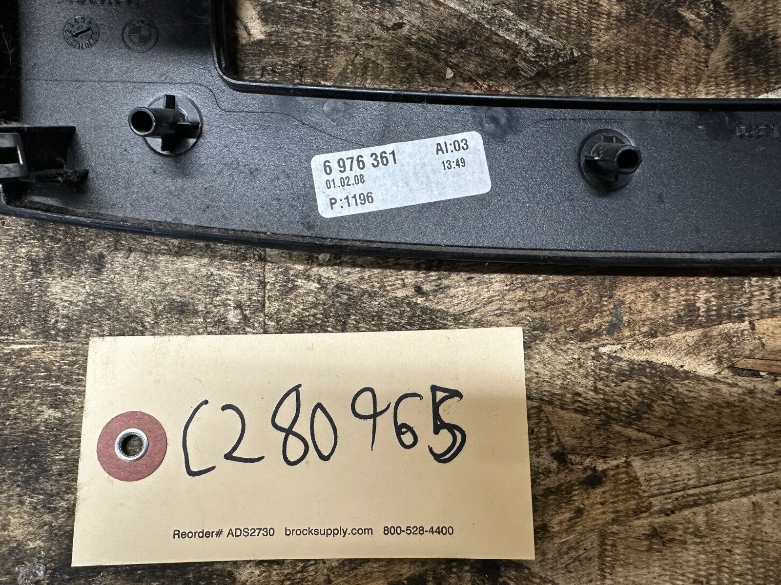 BMW 08/10 E60/E61 CENTER CONSOLE CLIMATE CONTROL PANEL COMPLETE OEM BMW 6976361