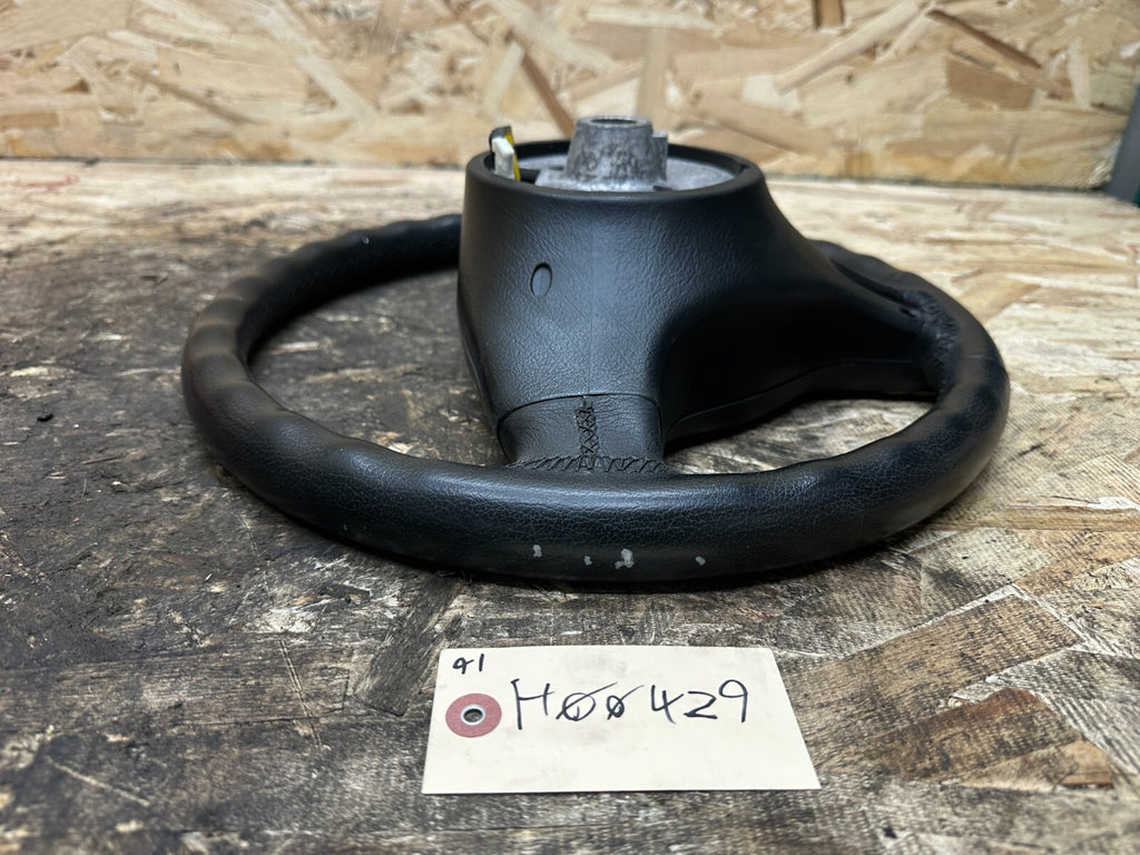 BMW 99-06 E46 3 SERIES BLACK LEATHER SPORT STEERING WHEEL OEM 101493/6760659