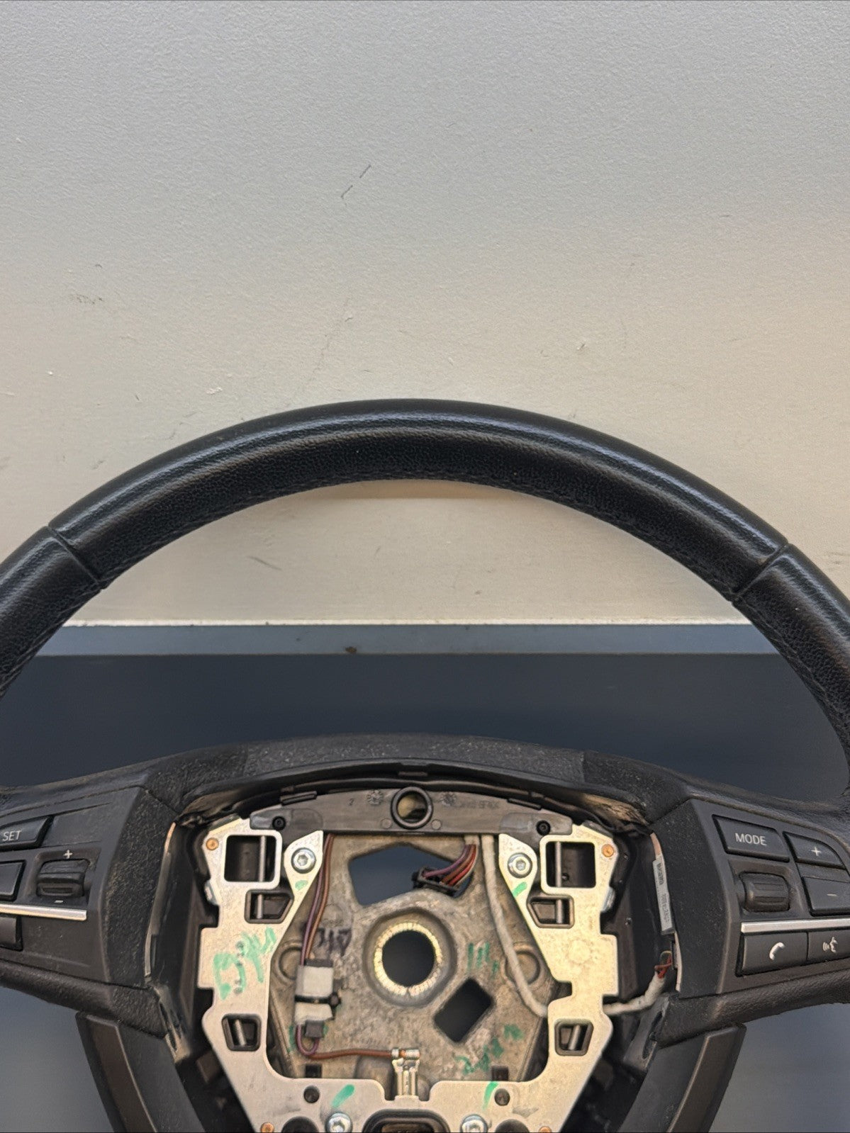 11-16 BMW 528i 535i 550i F10 Black Leather Steering Wheel OEM 9229479