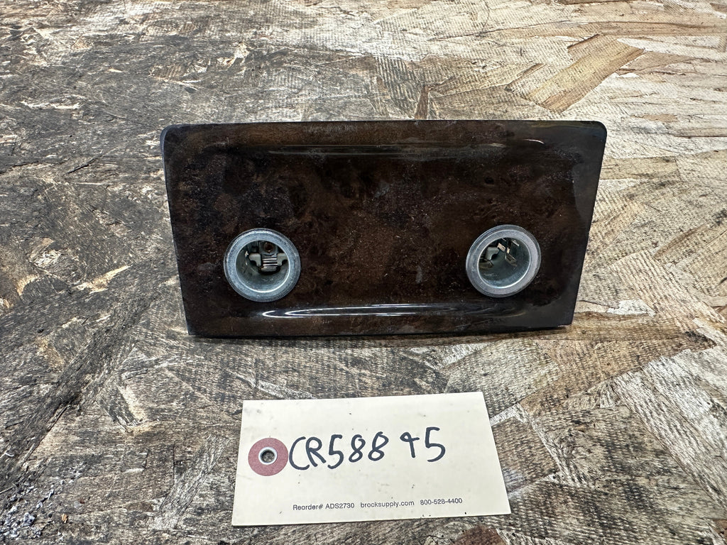 BMW 01-09 E60 5 SERIES CENTER CONSOLE POPLAR WOOD REAR LIGHTER TRIM OEM 7141077