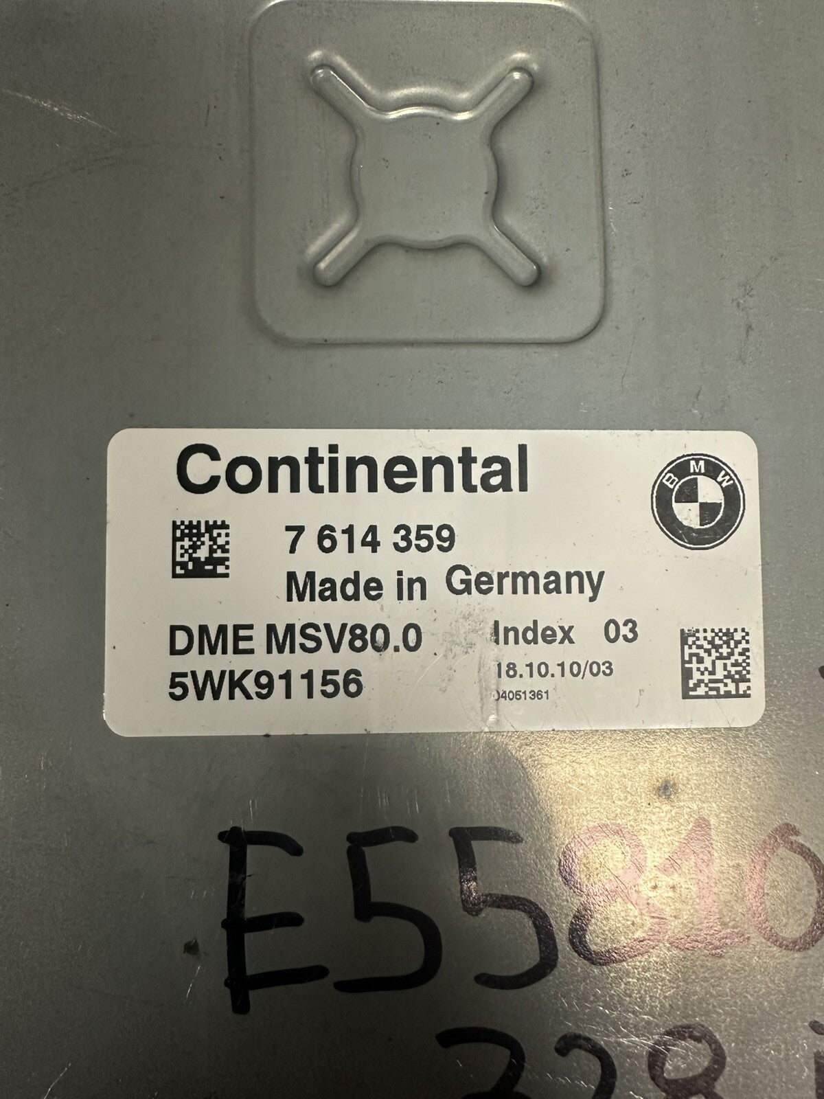 BMW 328I 128I E90 E92 E93 E82 N52 ENGINE ECU SET DME MSV80 CAS3 KEY SET 7614359