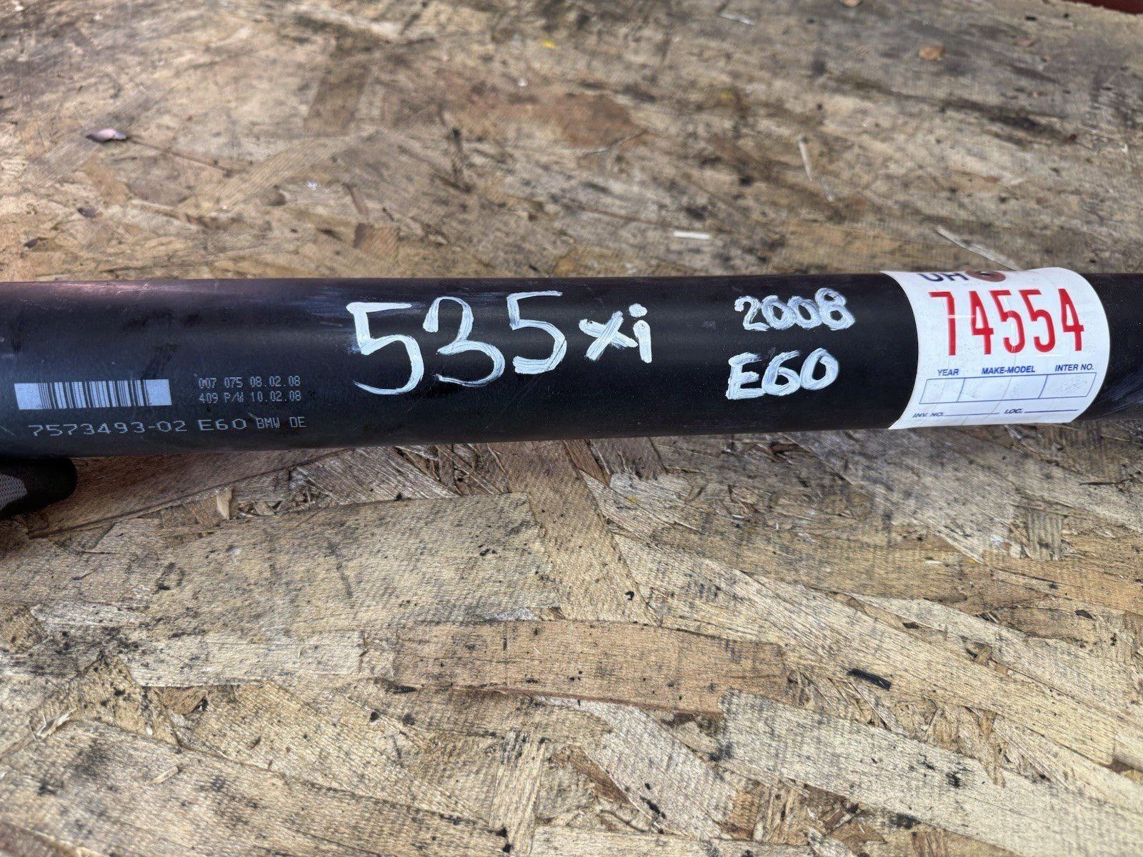 BMW 5 SER 525xd 525xi 530xi AUTO PROPSHAFT DRIVE SHAFT 7573493 26107 