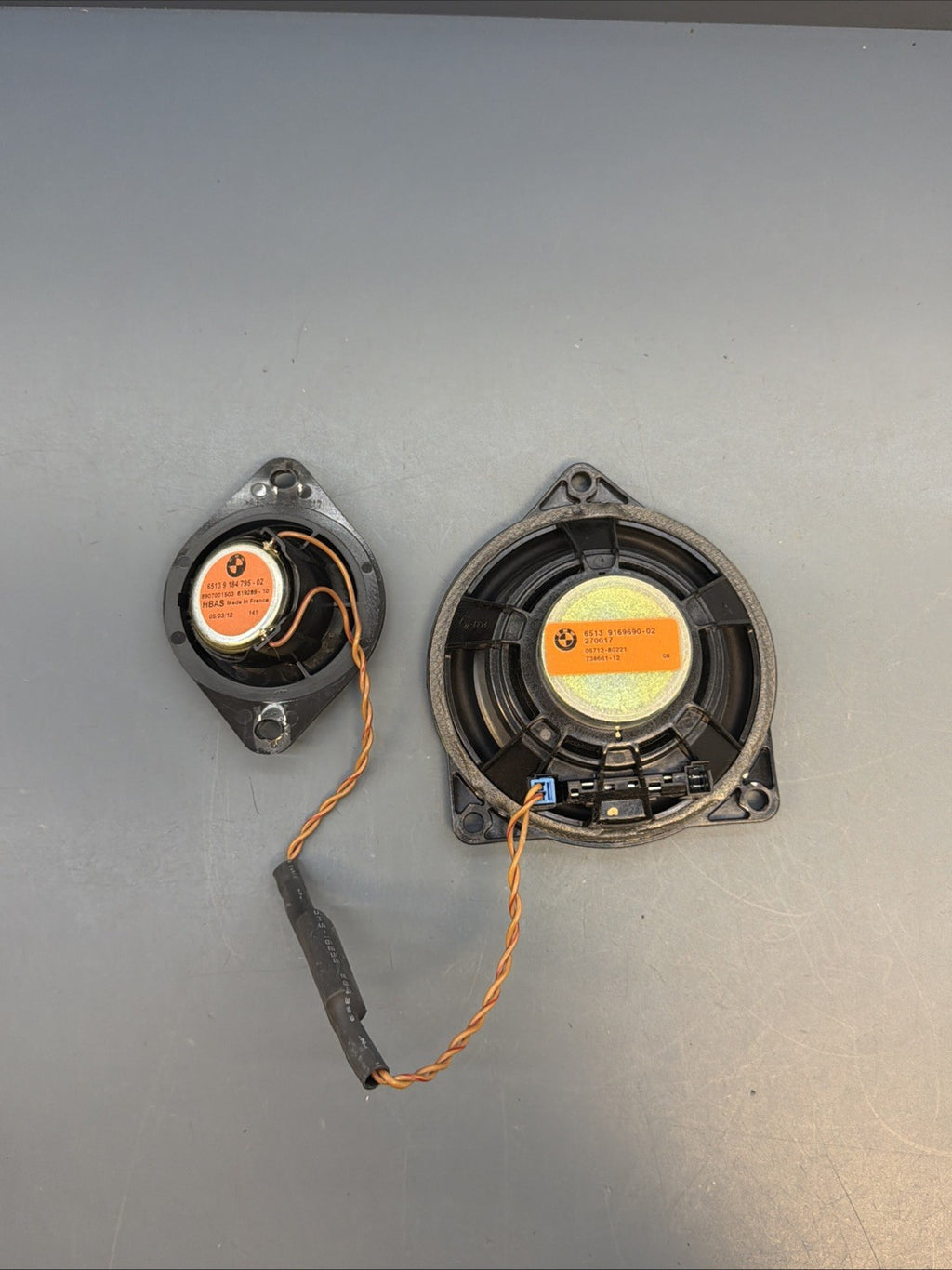 11-16 BMW F10 535 FRONT CENTRAL TOP HIFI HARMAN KARDON SPEAKER 9169690 9184795