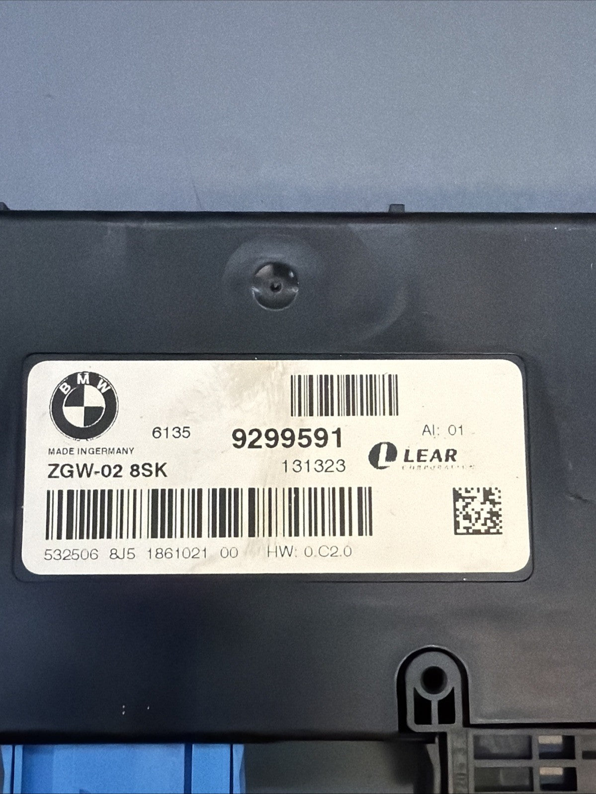 BMW F10 F06 F12 F13 F07 GT X3 X4 CENTRAL GATEWAY CONTROL MODULE ZGW OEM 9299591