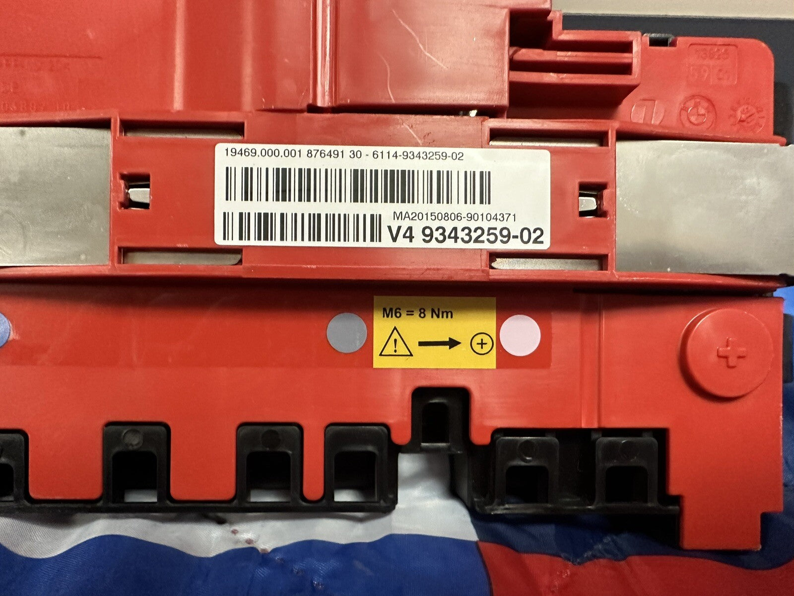 2011 - 2017 BMW X3 F25 BATTERY POSITIVE JUNCTION TERMINAL 9343259 OEM 66K