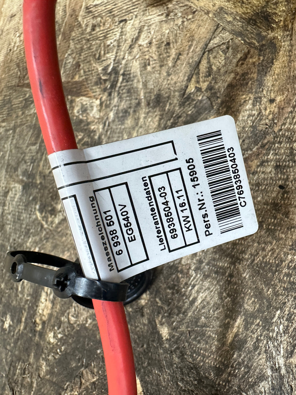 BMW 04-13 E90 3 SERIES POSITIVE BATTERY LEAD OEM 6938504/6938501