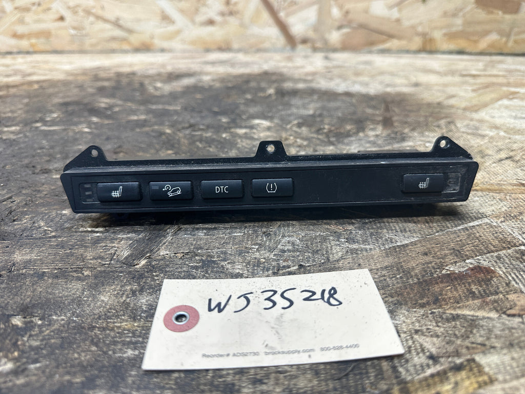 BMW 07-10 E83 X3 FRONT CENTER CONSOLE HEATED SEAT DTC SWITCH PANEL 3427956