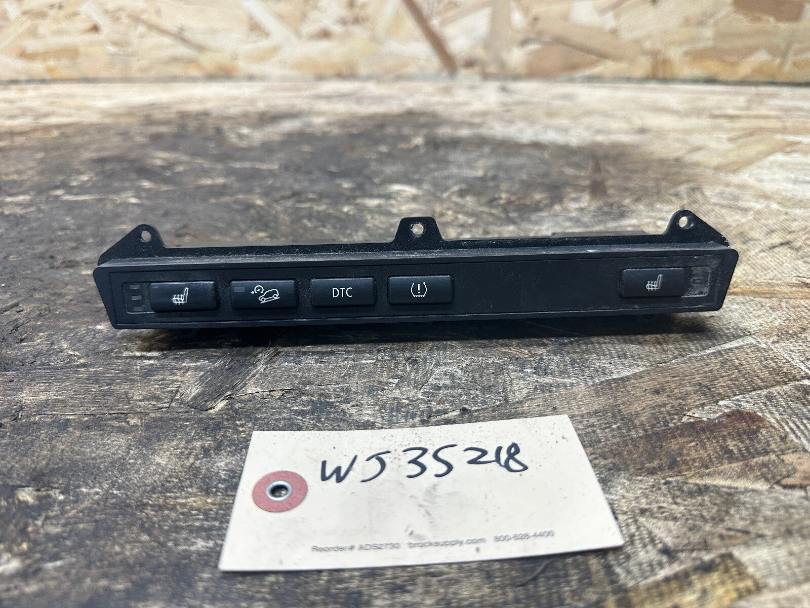 BMW 07-10 E83 X3 FRONT CENTER CONSOLE HEATED SEAT DTC SWITCH PANEL 3427956