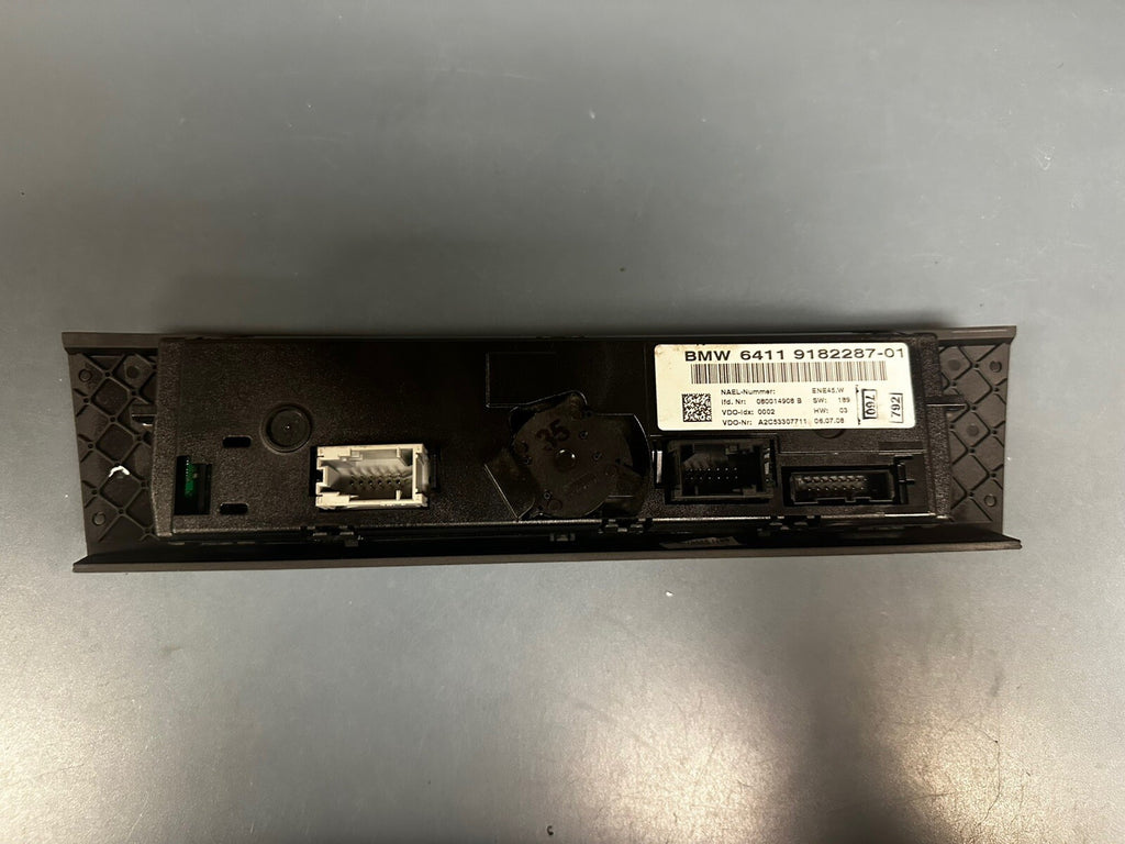 BMW 3 E81 E87 E90 M3 Climate Control Unit A/C Air Conditioning Panel 9182287