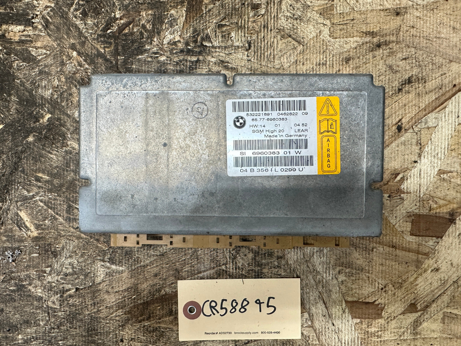 BMW 03-10 E60 E63 5/6 SERIES SRS GATEWAY CONTROL ECU MODULE OEM 6960383