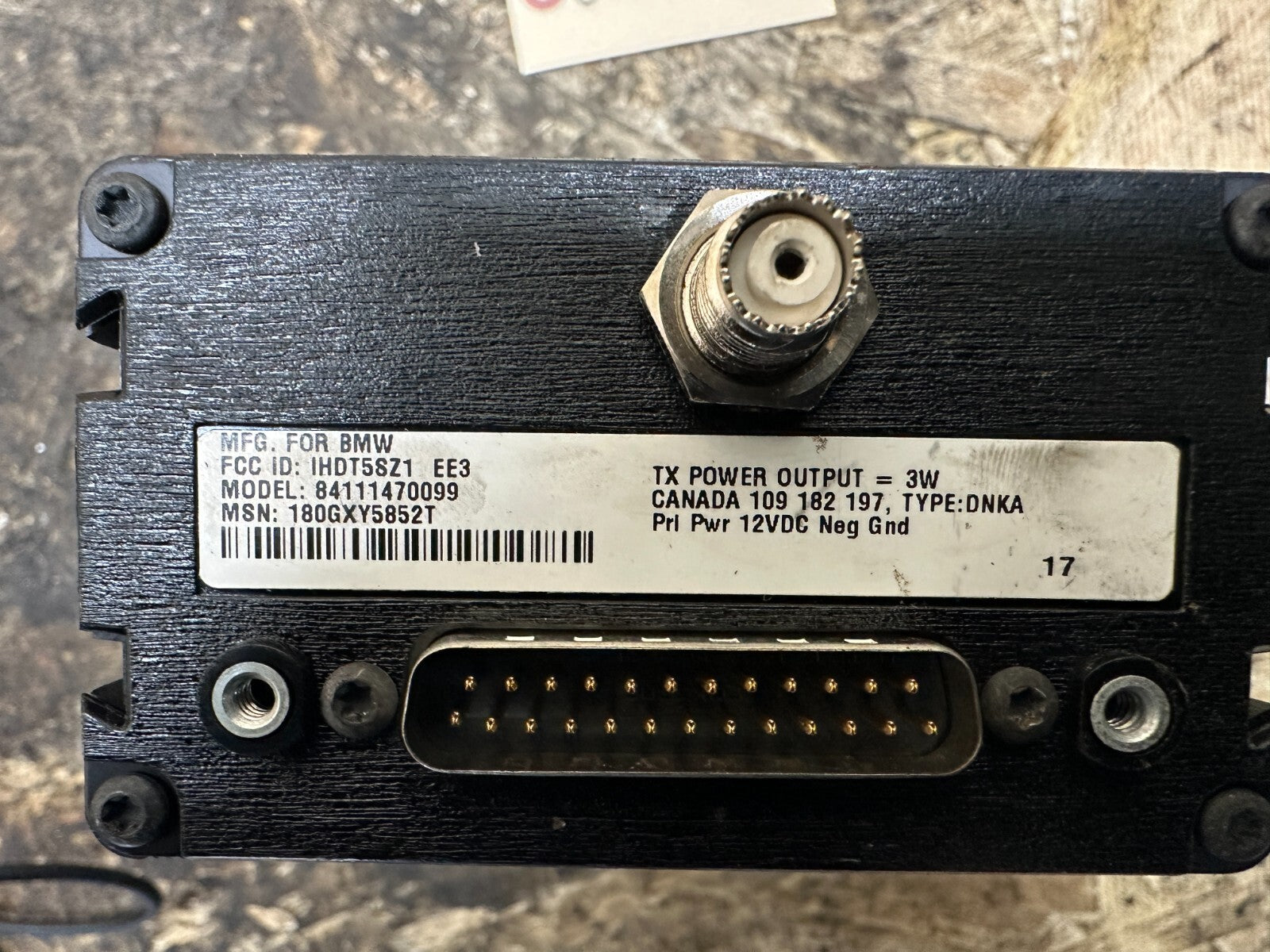 BMW 1995-2004 E39 COMMUNICATION CONTROL MODULE OEM 84111470099
