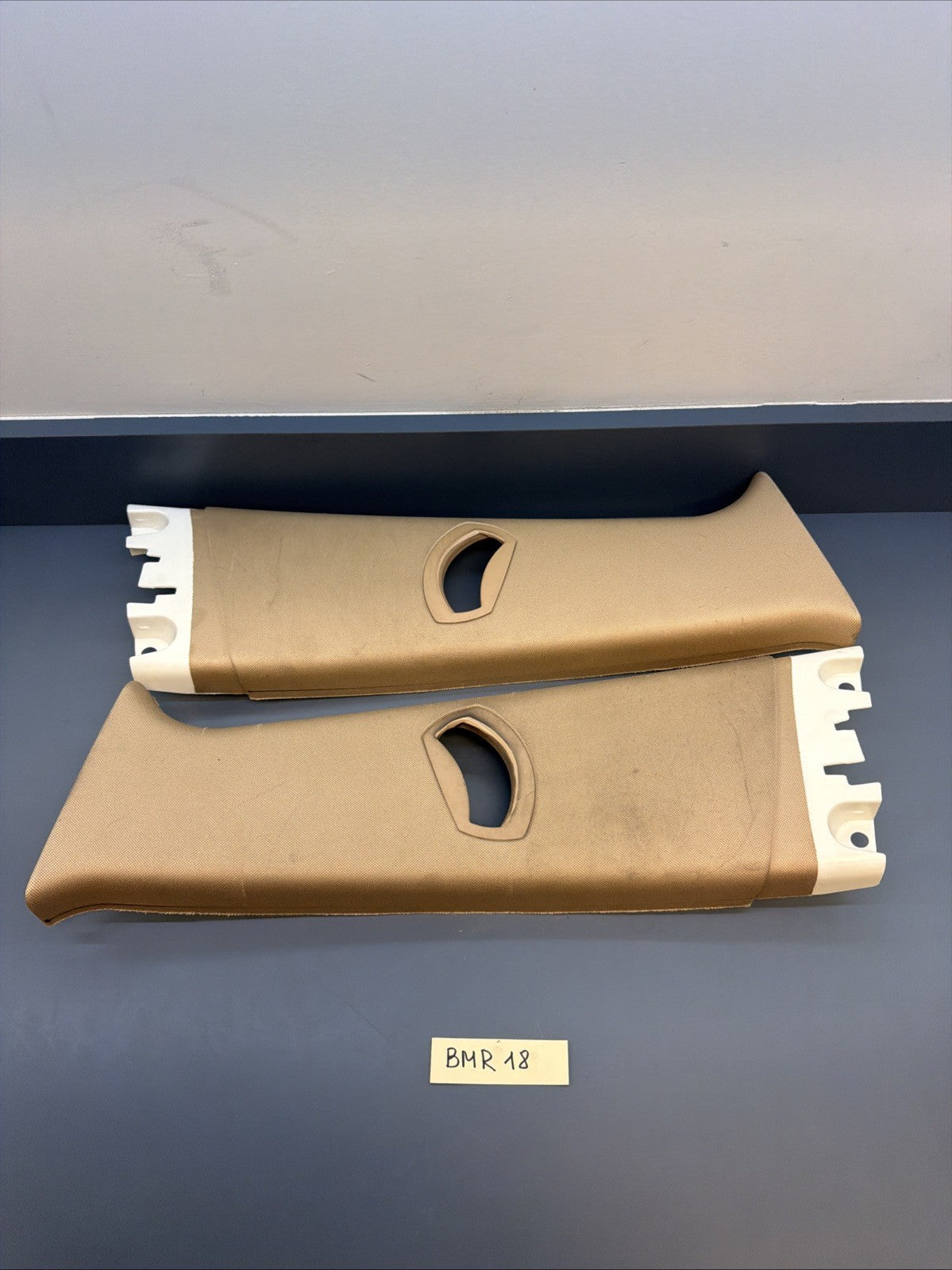 04-10 BMW X3 E83 LEFT & RIGHT Side Interior Upper B Pillar Trim 3330445 3330446