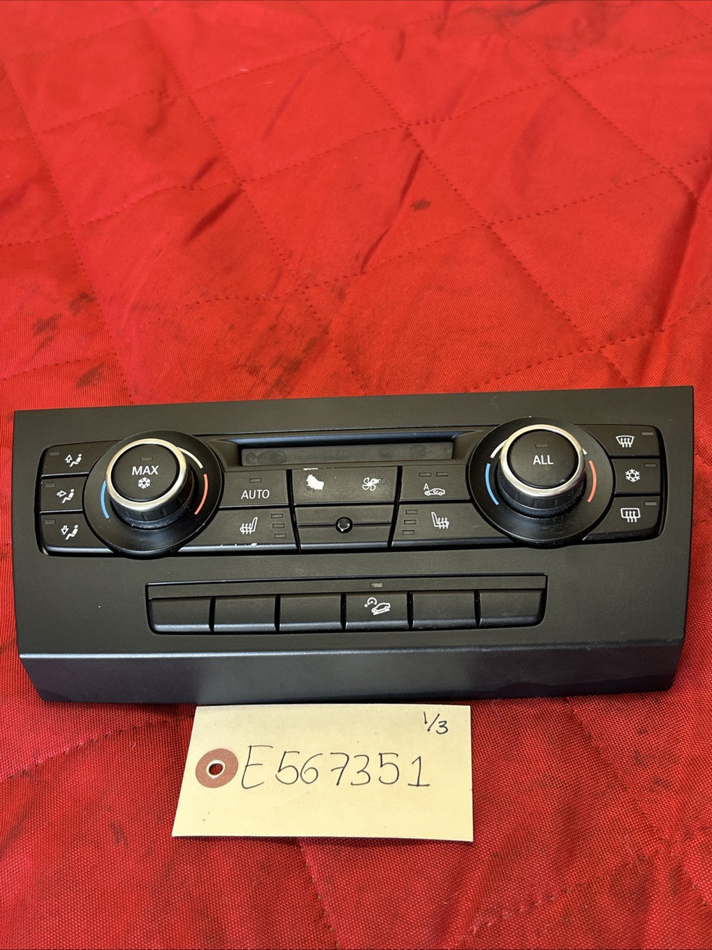 2010-2013 BMW E92 E93 3 SERIES A/C HEATER CLIMATE CONTROL UNIT OEM 9242411