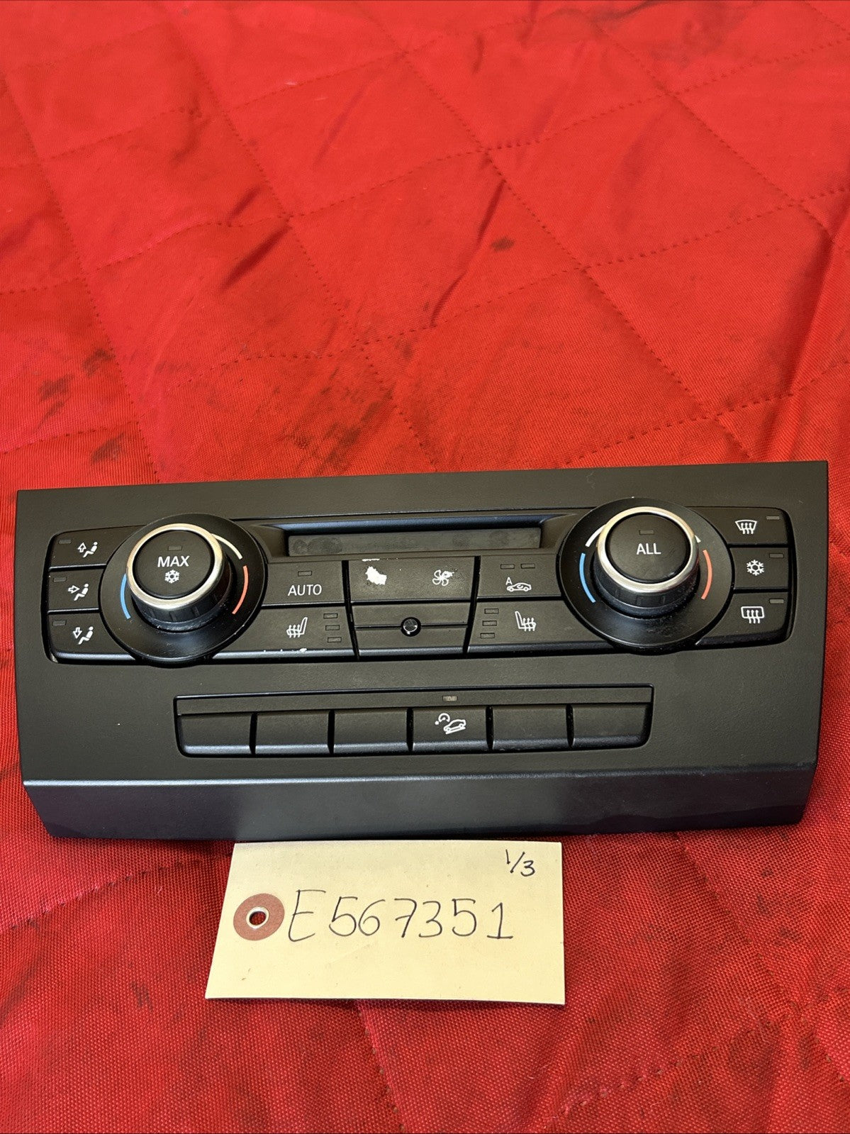 2010-2013 BMW E92 E93 3 SERIES A/C HEATER CLIMATE CONTROL UNIT OEM 9242411