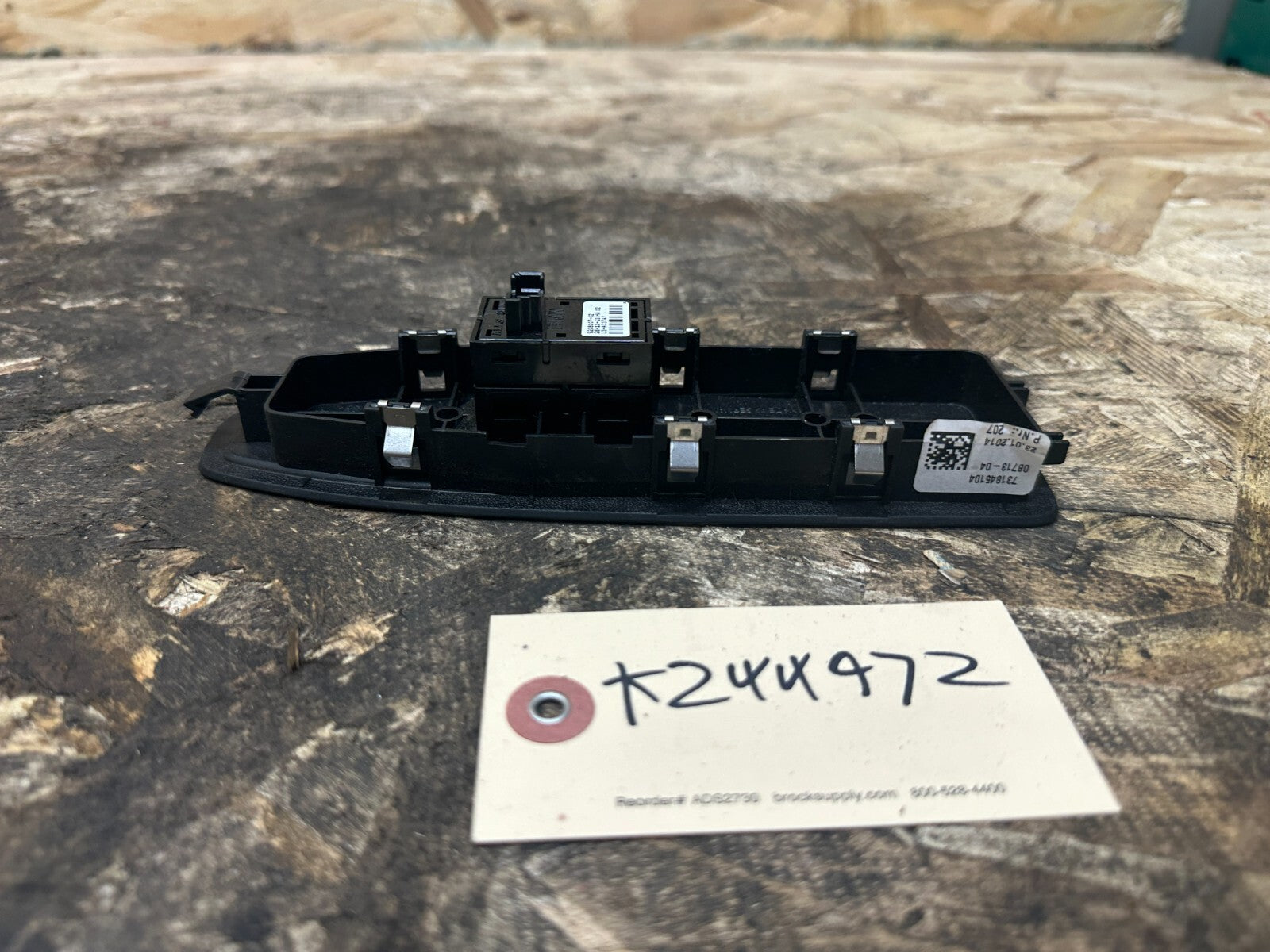 BMW 2012-2019 F32 FRONT RIGHT WINDOW SWITCH CONTROL BUTTON BLACK OEM 14121810