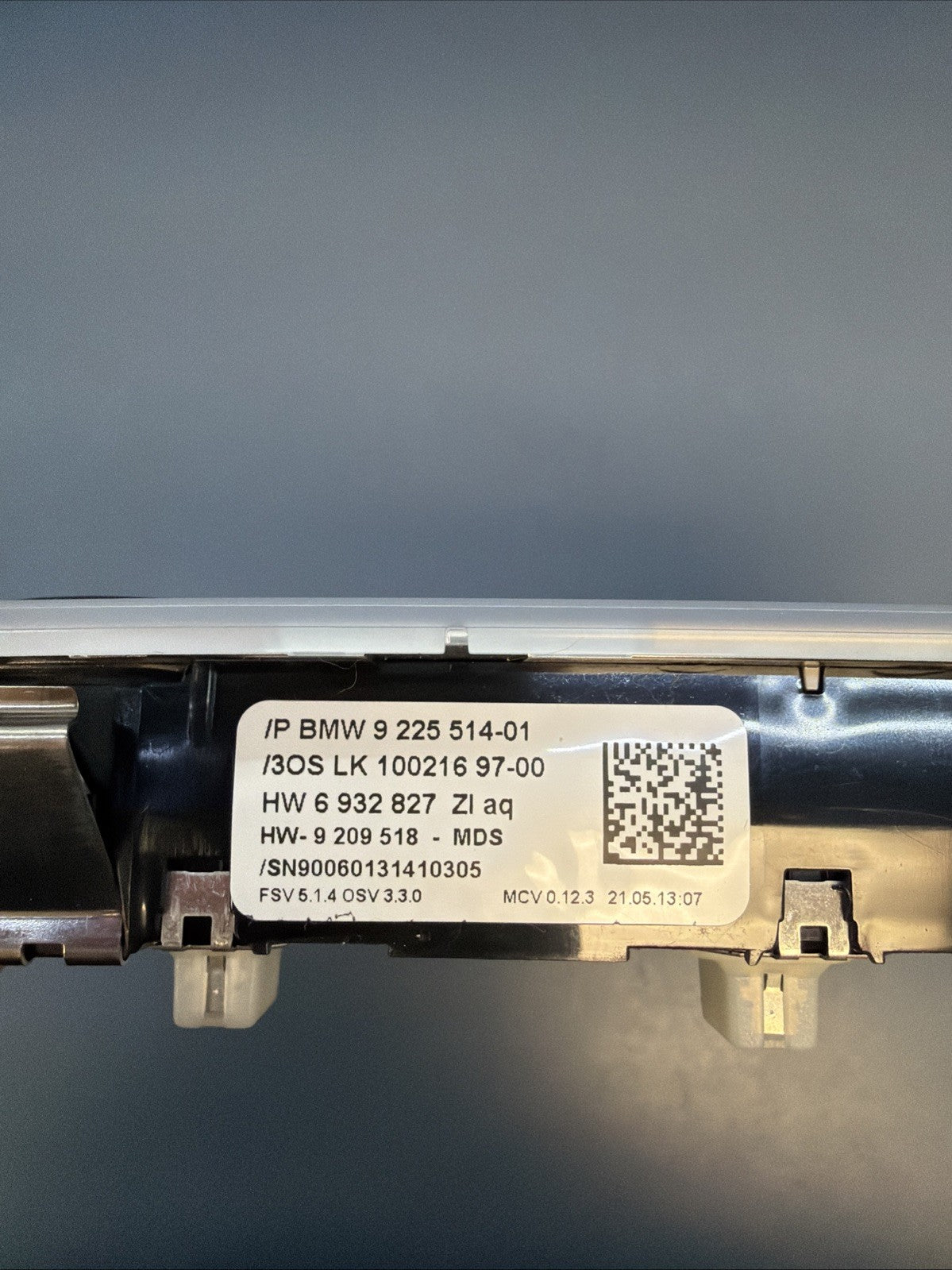 BMW 2012-2015 E84 X1 FRONT OVERHEAD DOME LIGHT GRAY SUNROOF SOS OEM 9225514