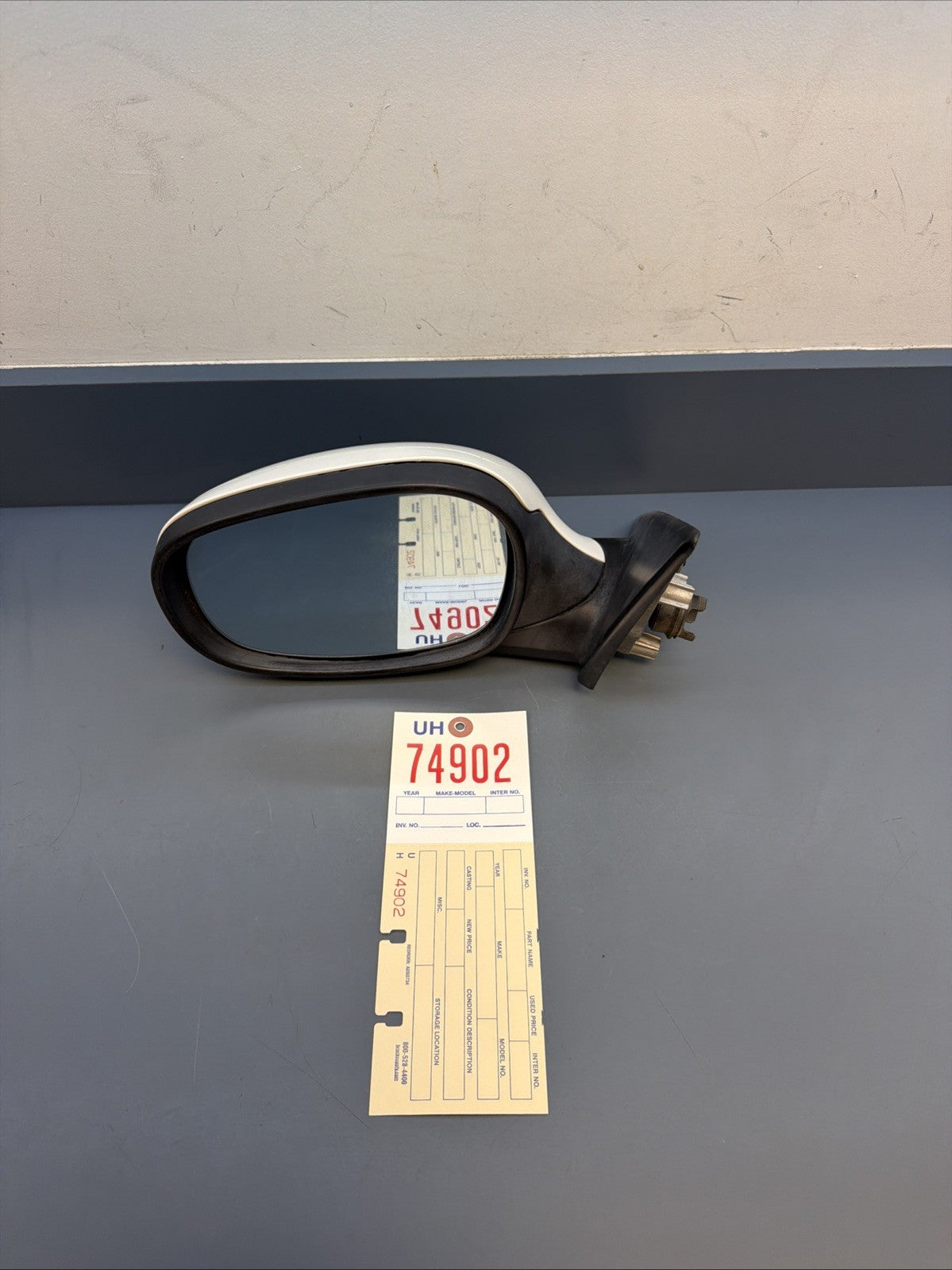 09-11 BMW E90 328i 335d Front Left Driver Side Mirror Assembly White7182695 OEM