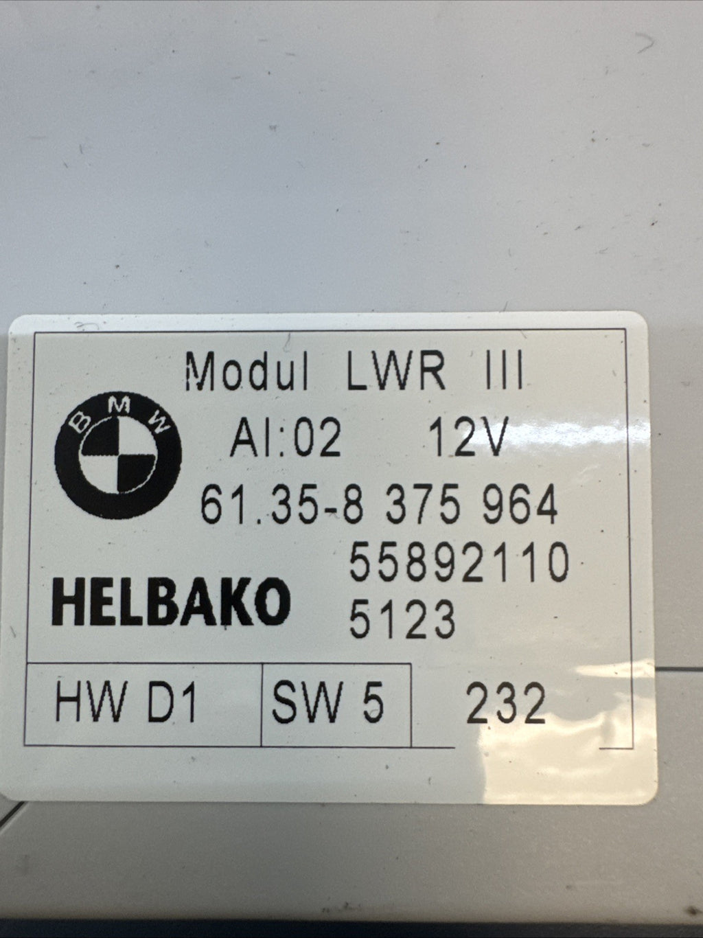 2000-2006 BMW X5 E53 Headlight Control Module Unit OEM 8375964