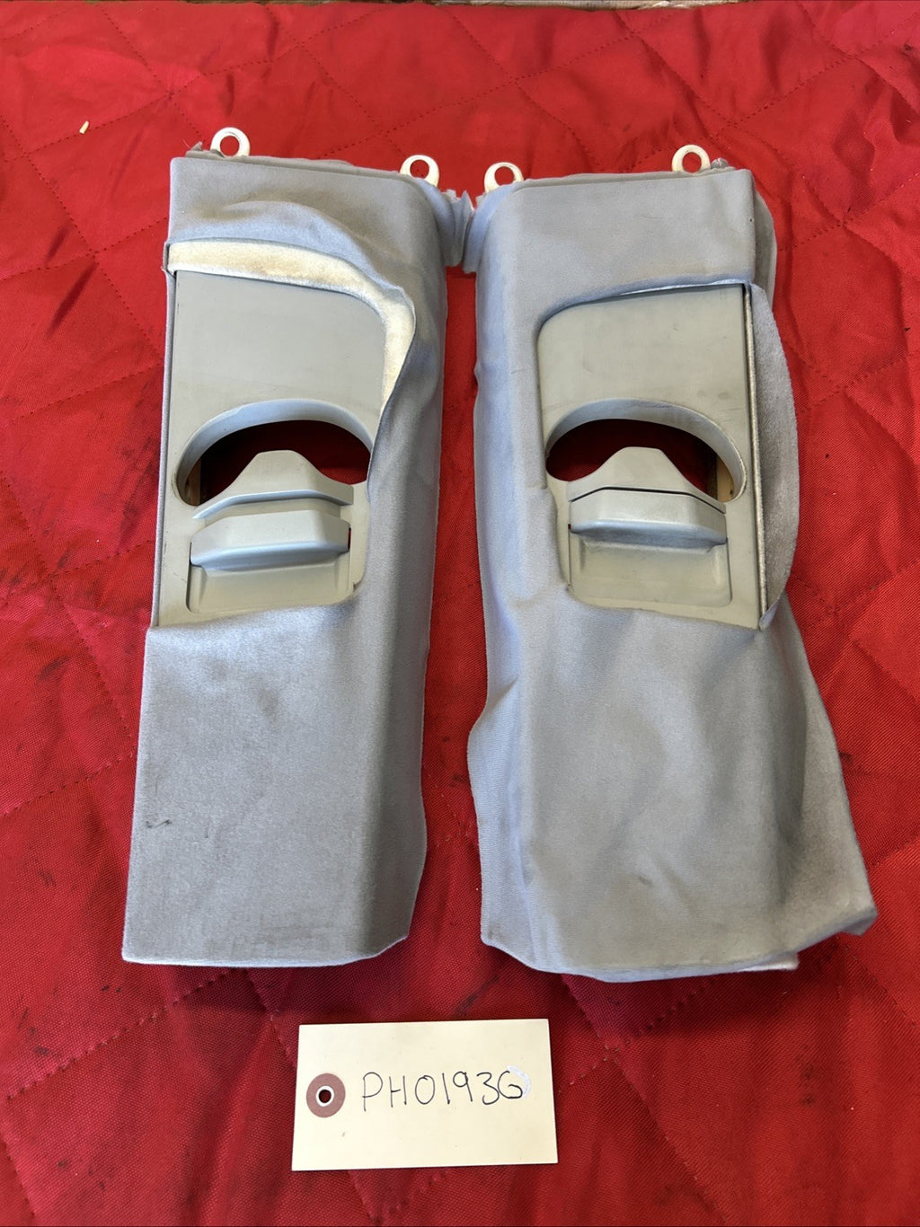 01-06 BMW E46 M3 330Ci COUPE B Pillar B-PILLAR Trims Cover GREY 7057295 7057296