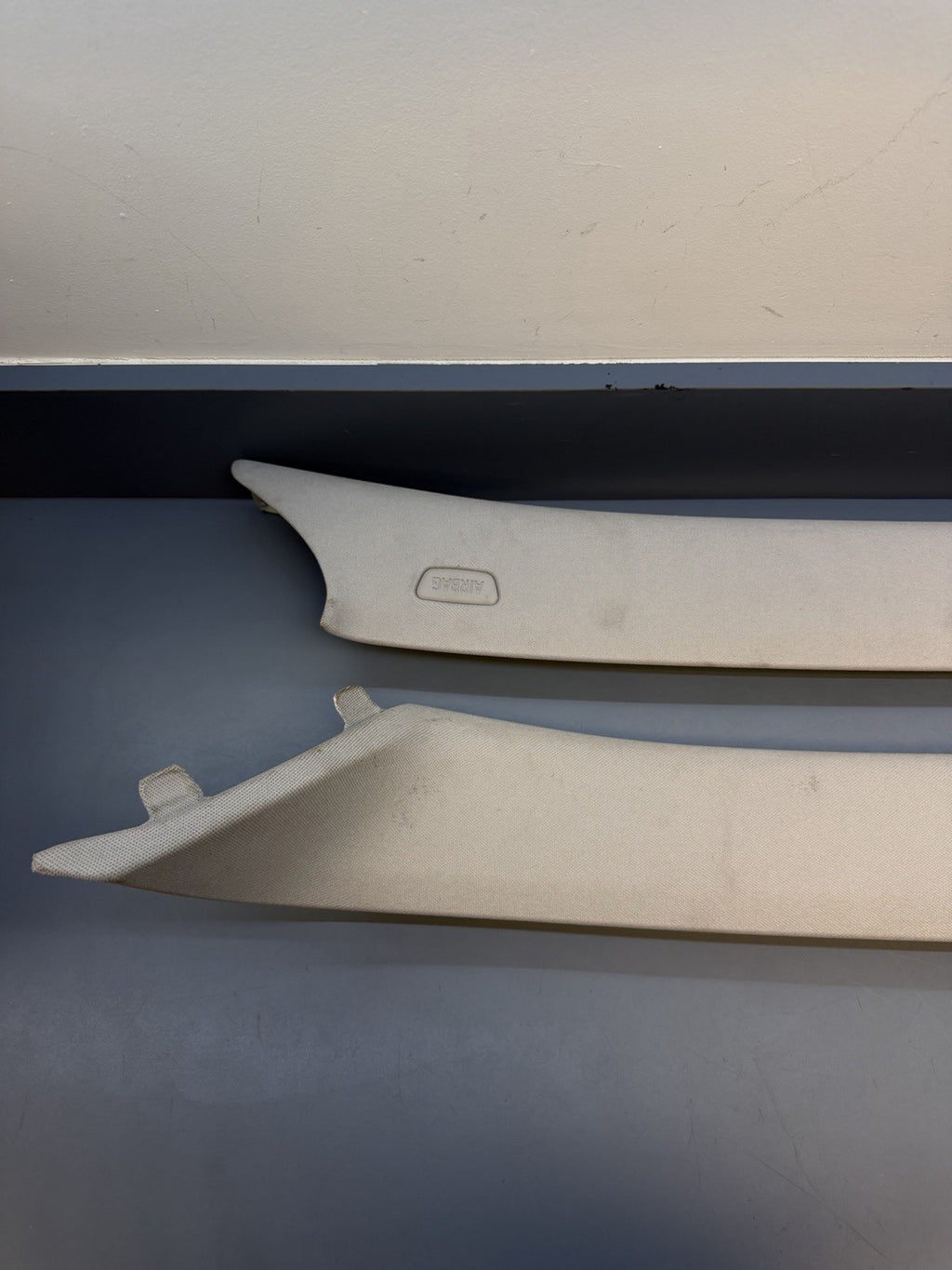 12-2015 BMW X1 Front Left Right A Pillar Trim Panel Cover 2990774 2990773 GRAY