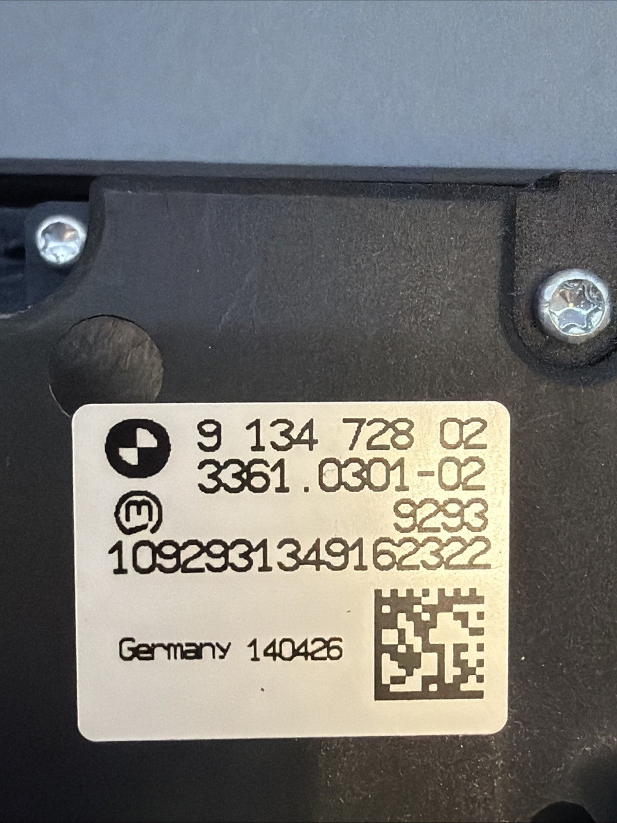 07-13 BMW E70 X5 E71 X6 HEADLIGHT FOG LIGHT CONTROL SWITCH BLACK OEM 9134728