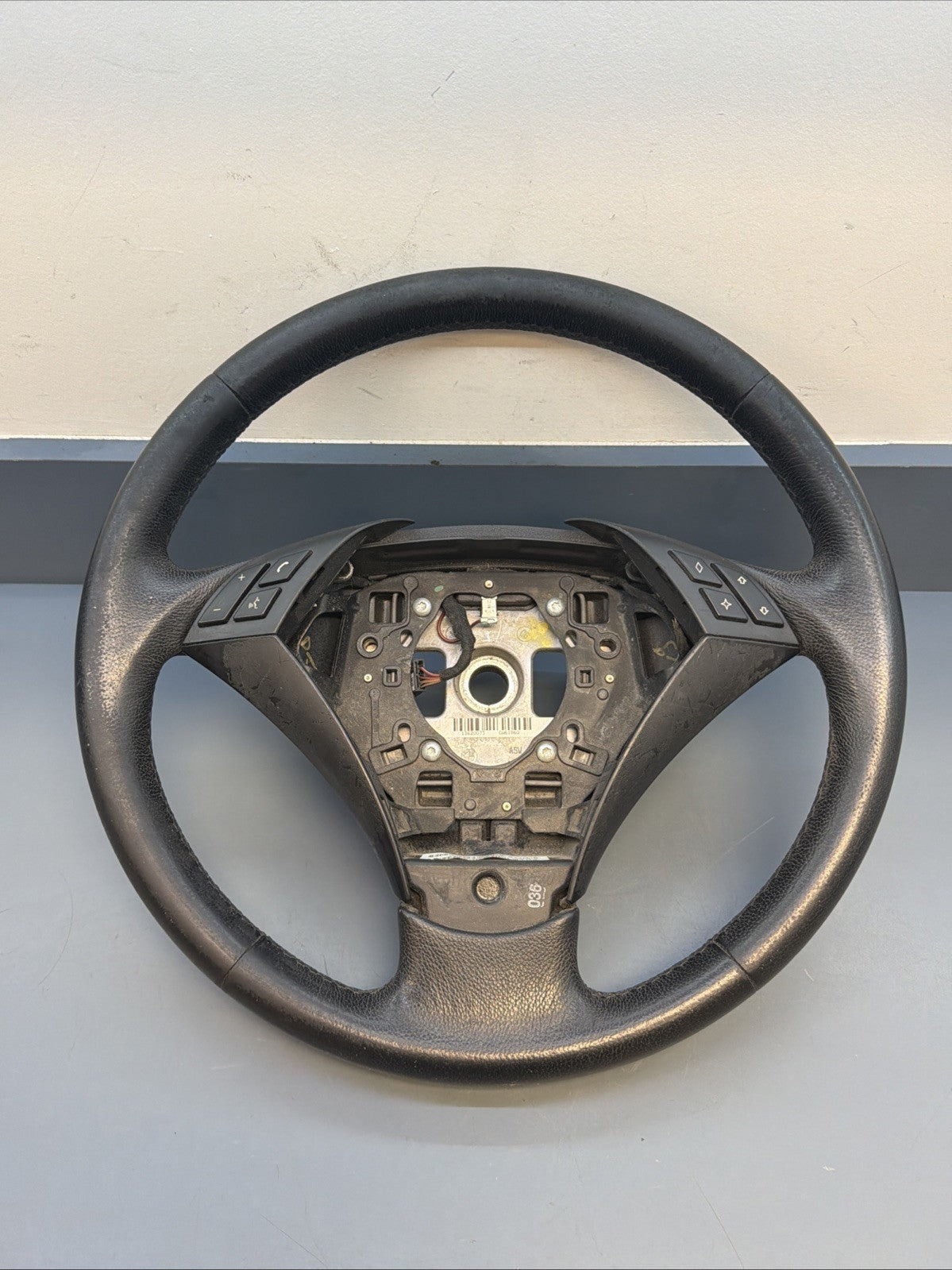 Leather Steering Wheel Multifunction BMW 5 (E60) 530I 6057422 OEM