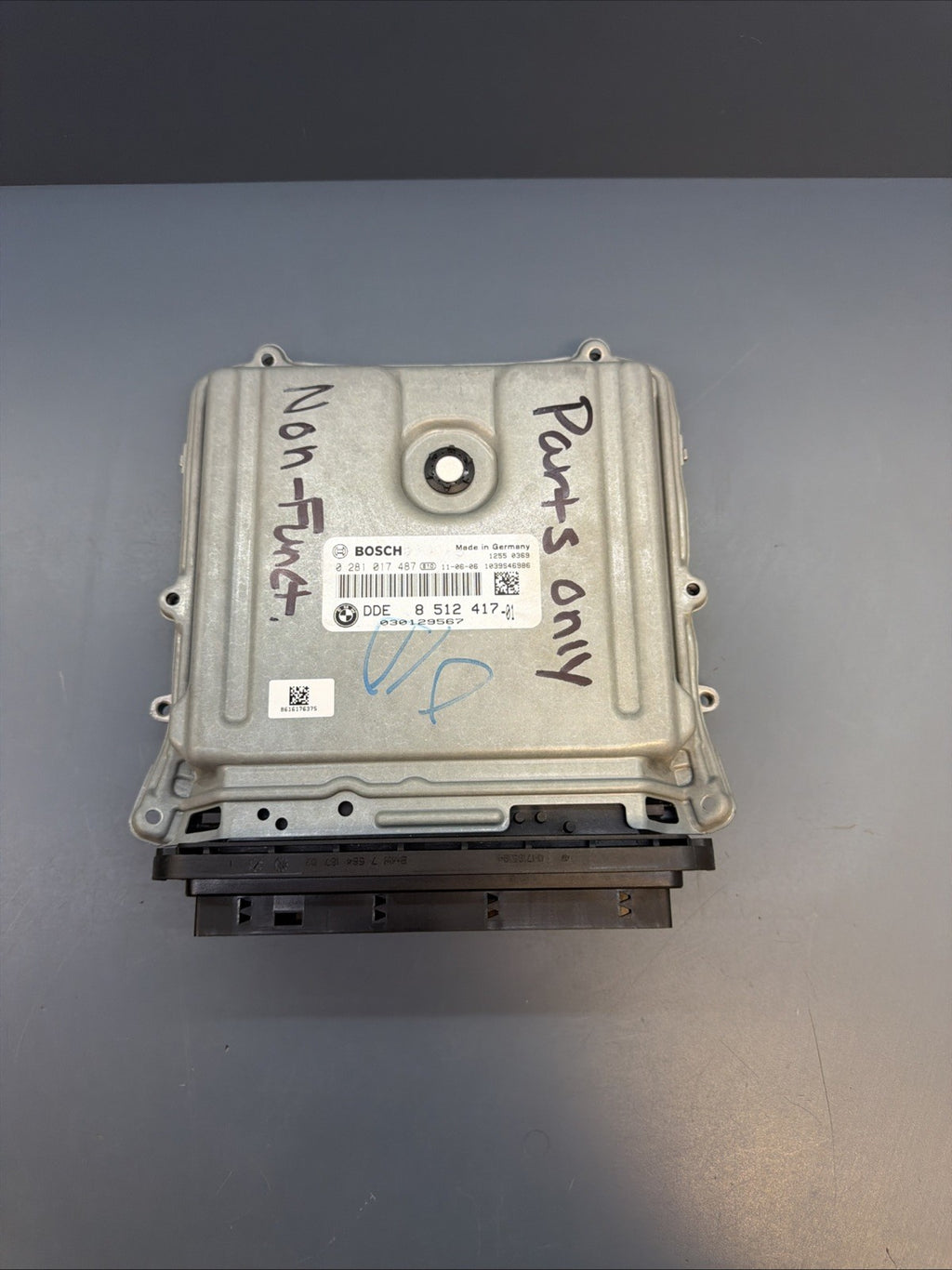 2009-2012 BMW X5 Engine Computer Module Unit ECU 8512417  *FOR PARTS, NO RETURN