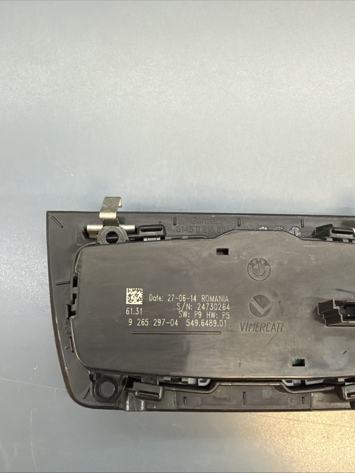 2012-2018 BMW F30 335i 340I HEADLIGHT SWITCH CONTROL MODULE 9265297 OEM