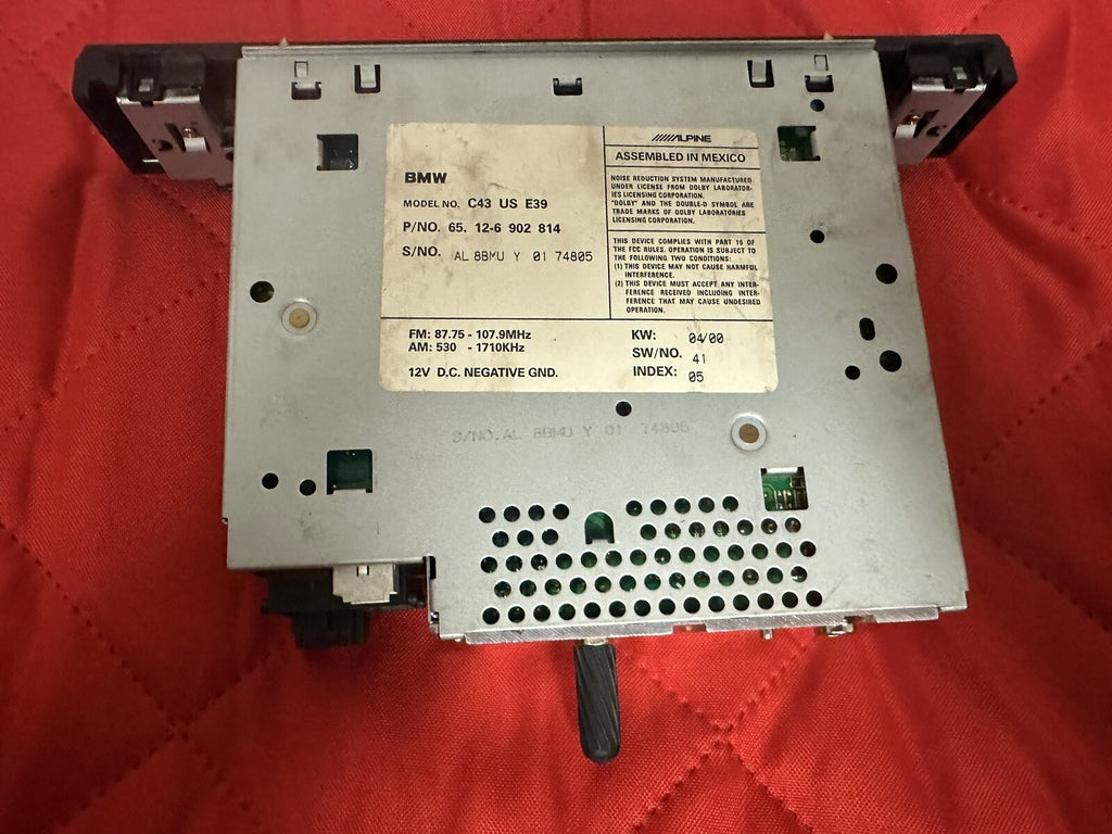 97-01 BMW 5-SERIES BUSINESS CASSETTE PLAYER UNIT OEM  6902814