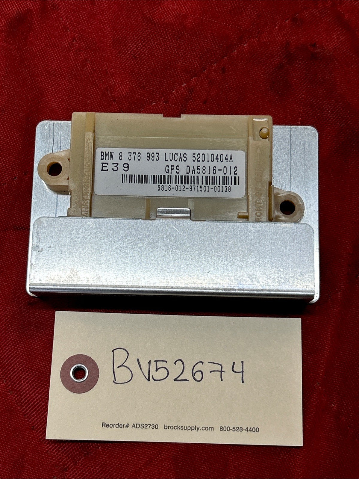 1997-2003 BMW 5 Series GPS Module Alarm Sensor OEM 8376993