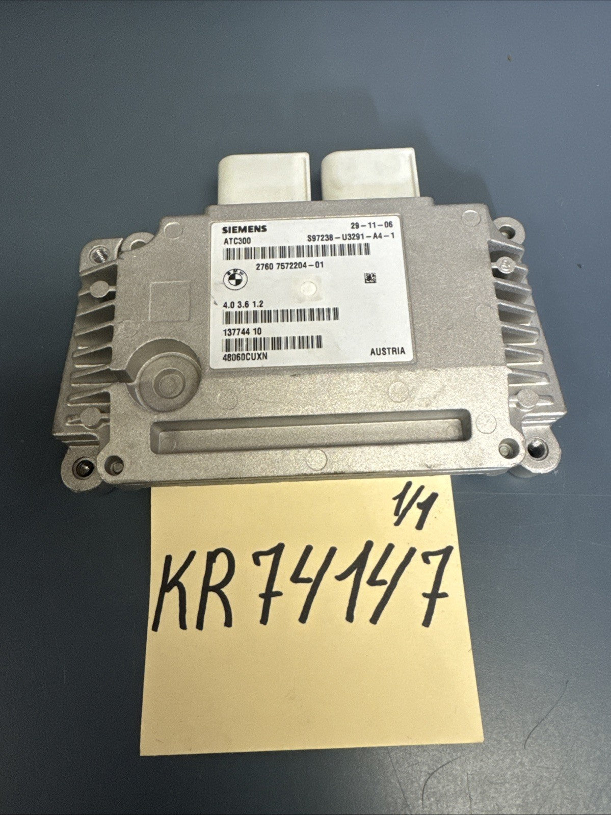 06-10 BMW E90 xDRIVE AWD TRANSFER CASE CONTROL MODULE 7572204 OEM GENUINE